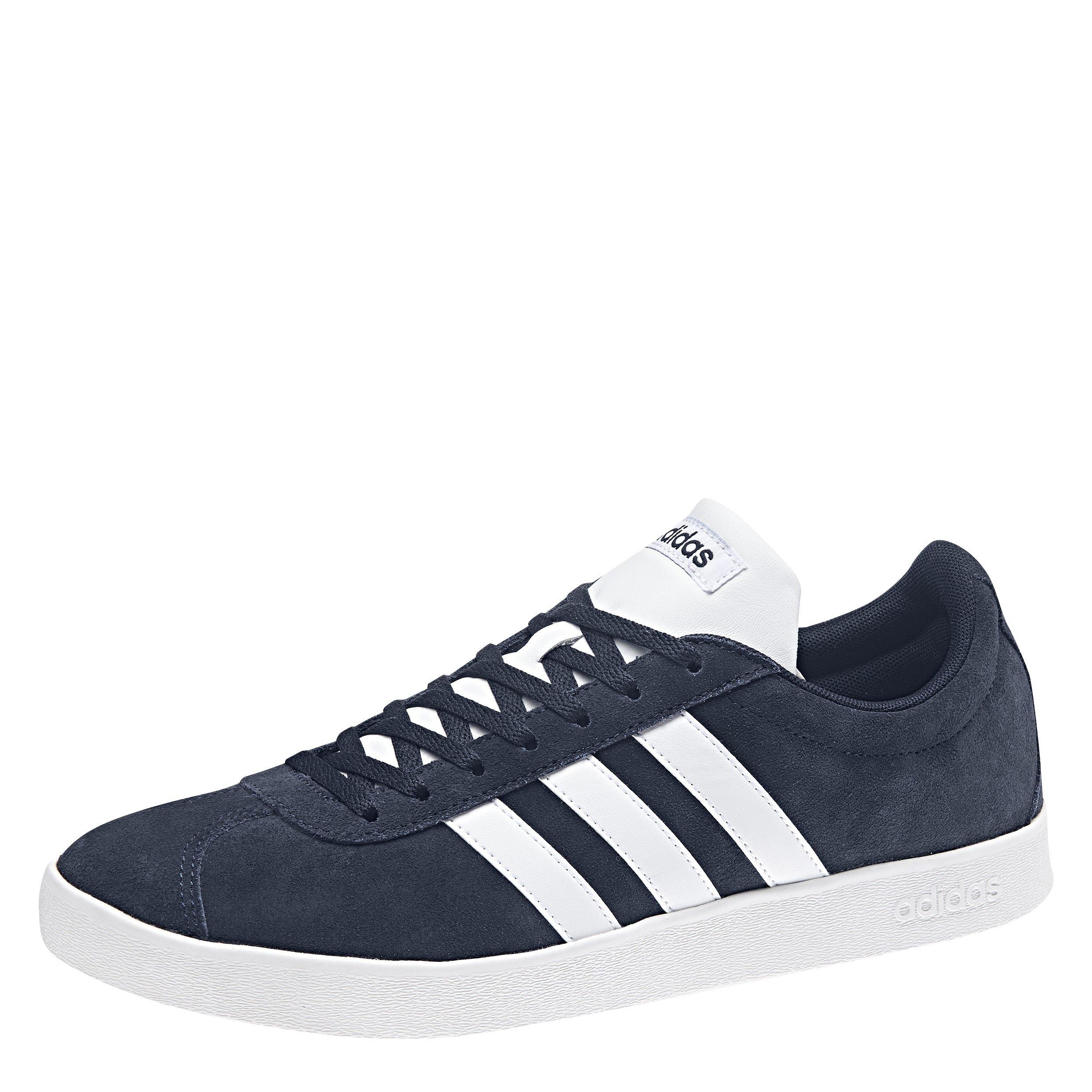 Navy/Hvid - adidas - VL Court 2.0 Mens Shoes - 4