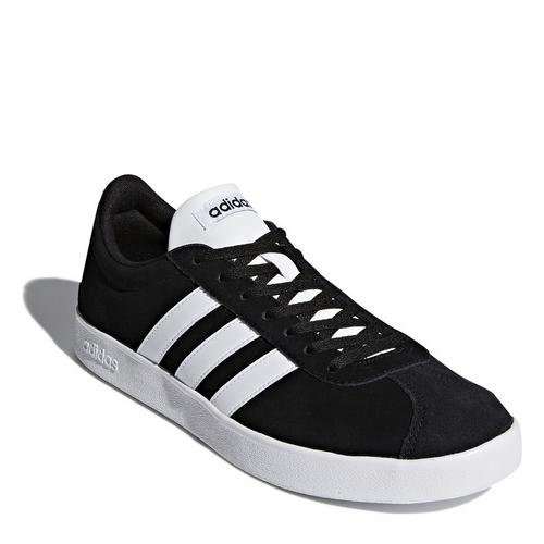 Black/White - adidas - VL Court 2.0 Shoes Mens - 3