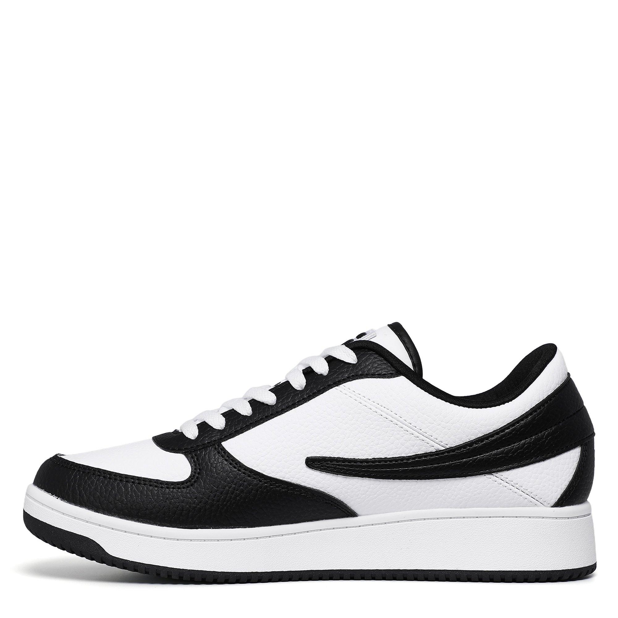 WHT/BLK/WHT - Fila - Men's Court Trainers - 2