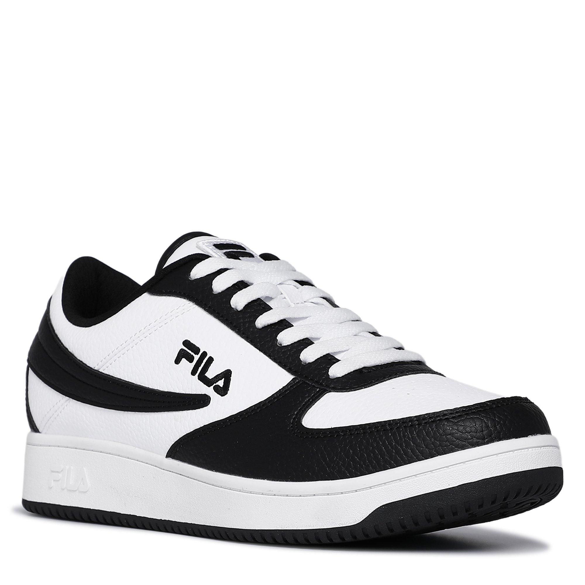 WHT/BLK/WHT - Fila - Men's Court Trainers - 4
