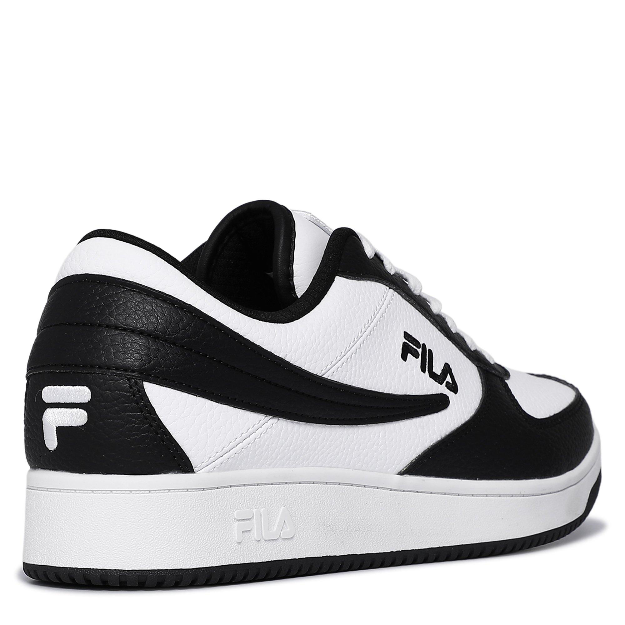 WHT/BLK/WHT - Fila - Men's Court Trainers - 5