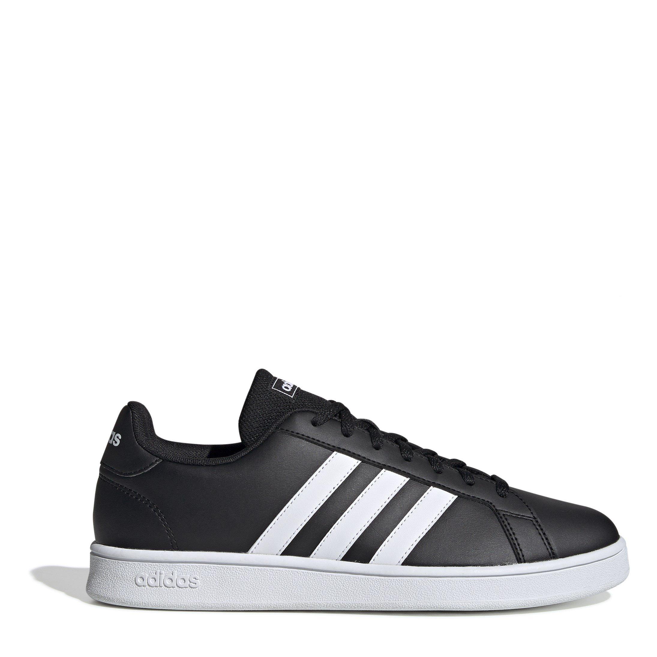  Blk/Wht/Wht - adidas - Grand Court Base Mens  Trainers - 1