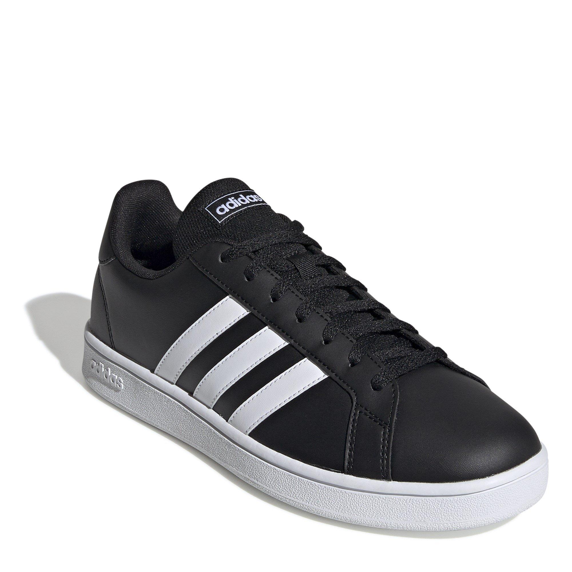  Blk/Wht/Wht - adidas - Grand Court Base Mens  Trainers - 3