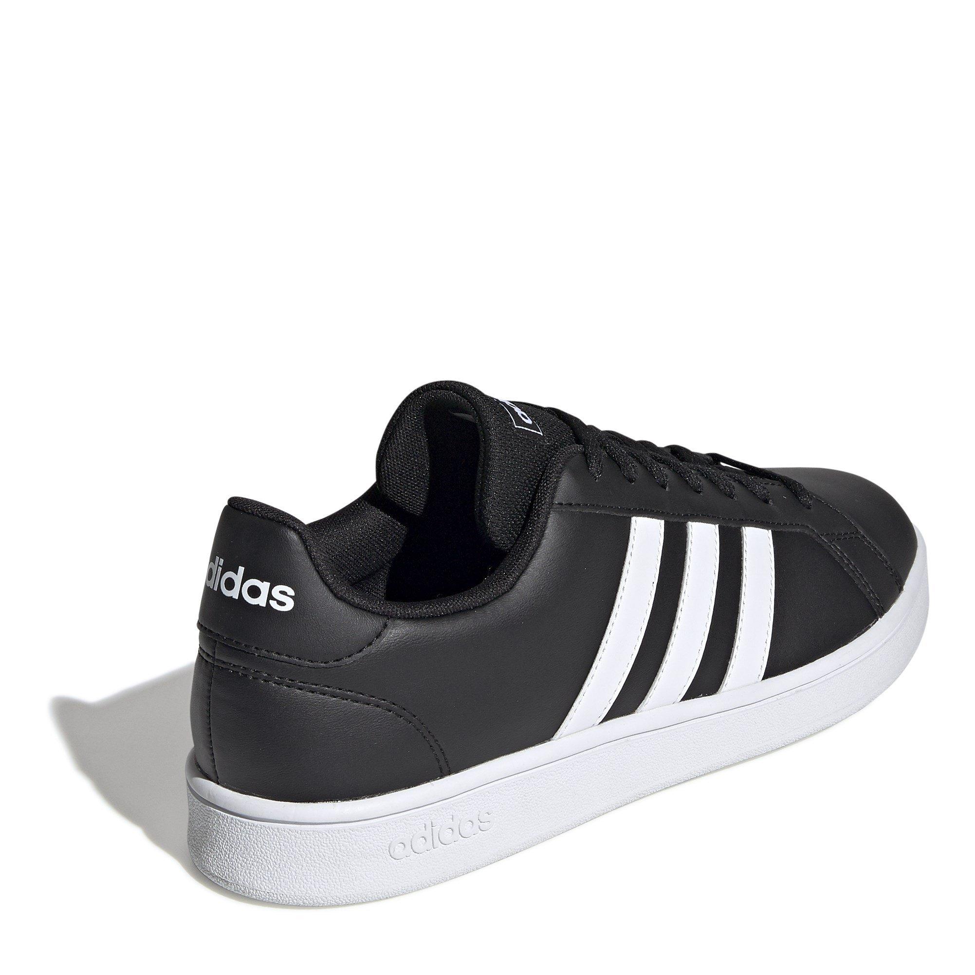  Blk/Wht/Wht - adidas - Grand Court Base Mens  Trainers - 4