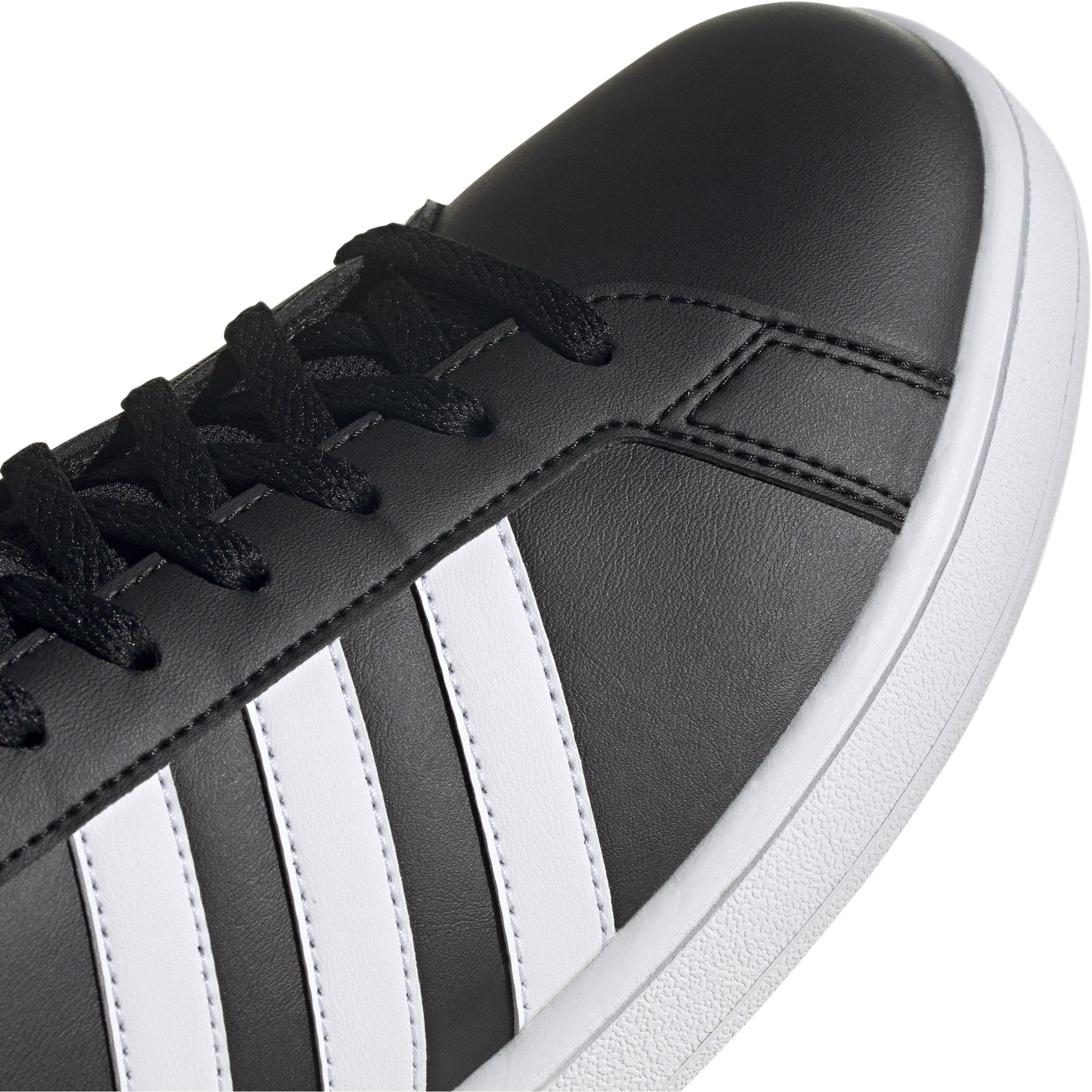  Blk/Wht/Wht - adidas - Grand Court Base Mens  Trainers - 9