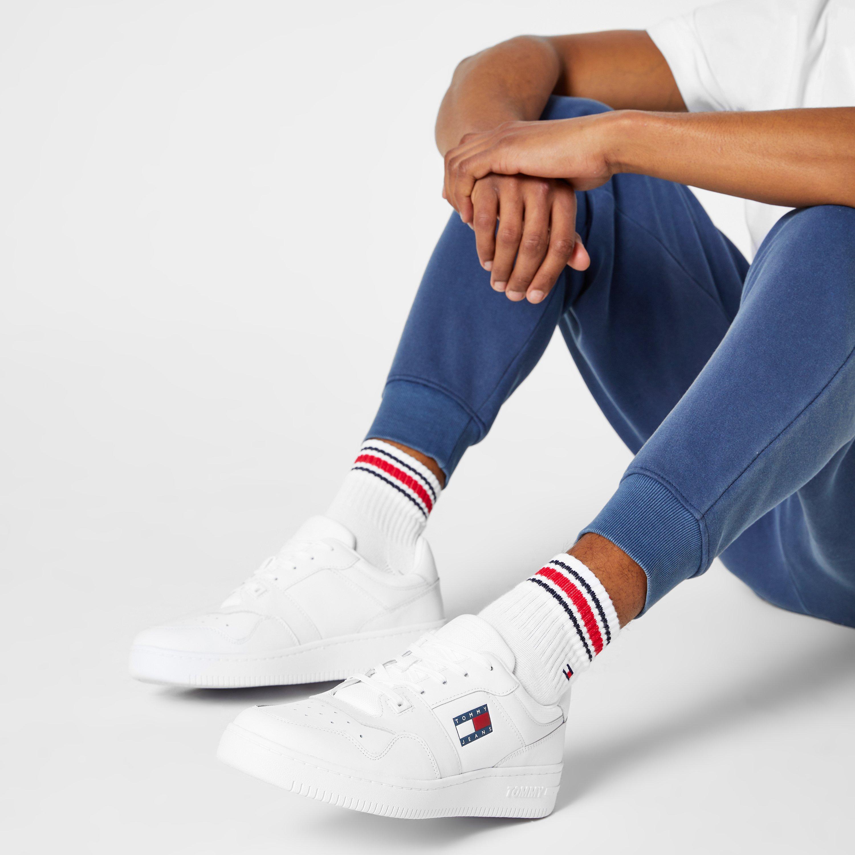 Blanco YBR - Tommy Jeans - Retro Leather Basket Trainers - 2