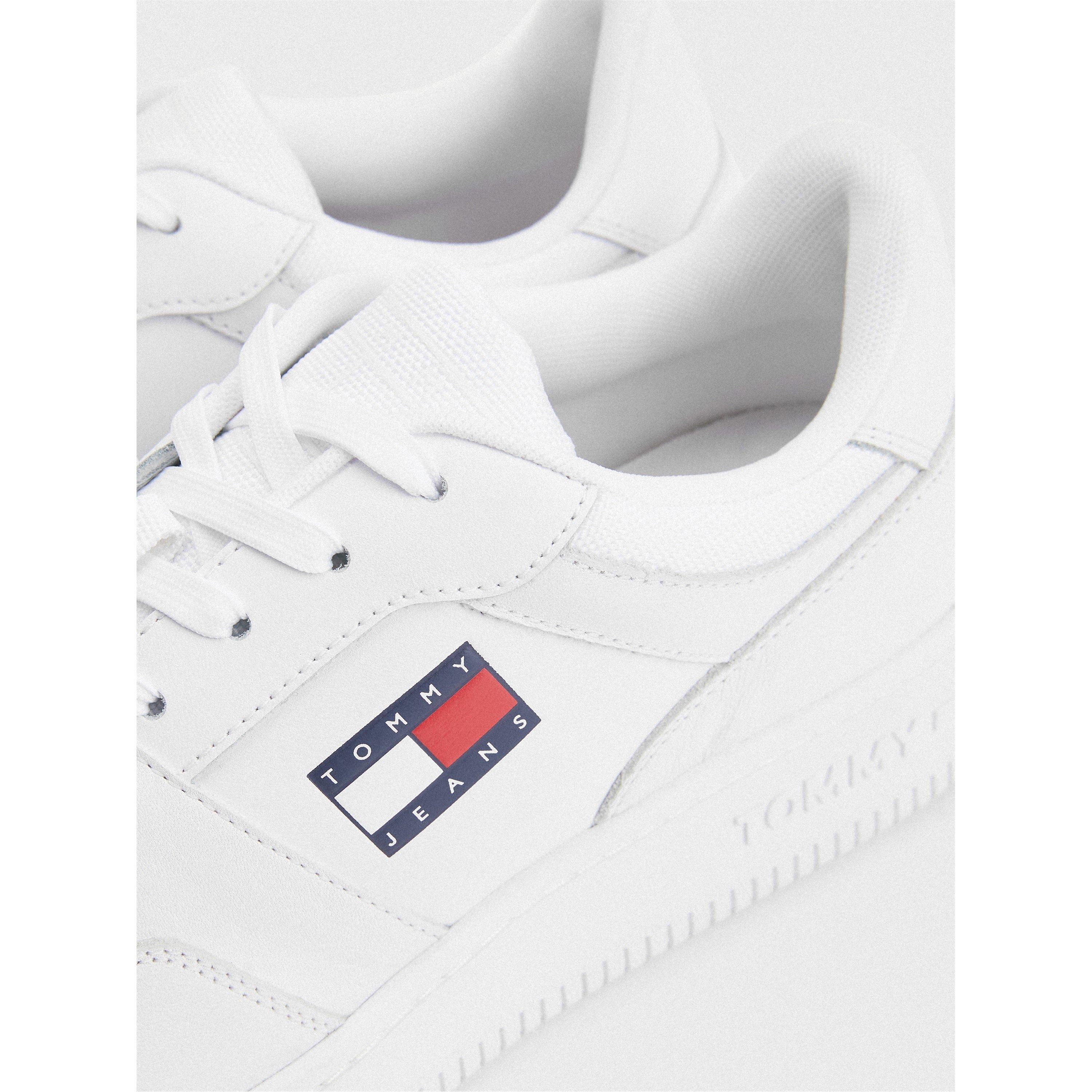 Blanco YBR - Tommy Jeans - Retro Leather Basket Trainers - 5
