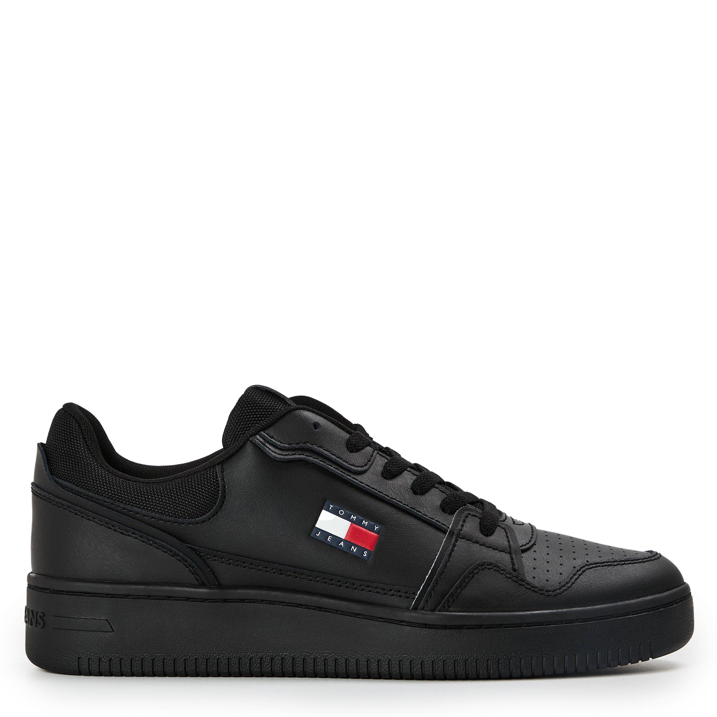 Tommy Jeans Men's Retro Leather Basket Trainers - Black Bds - 9 (43)