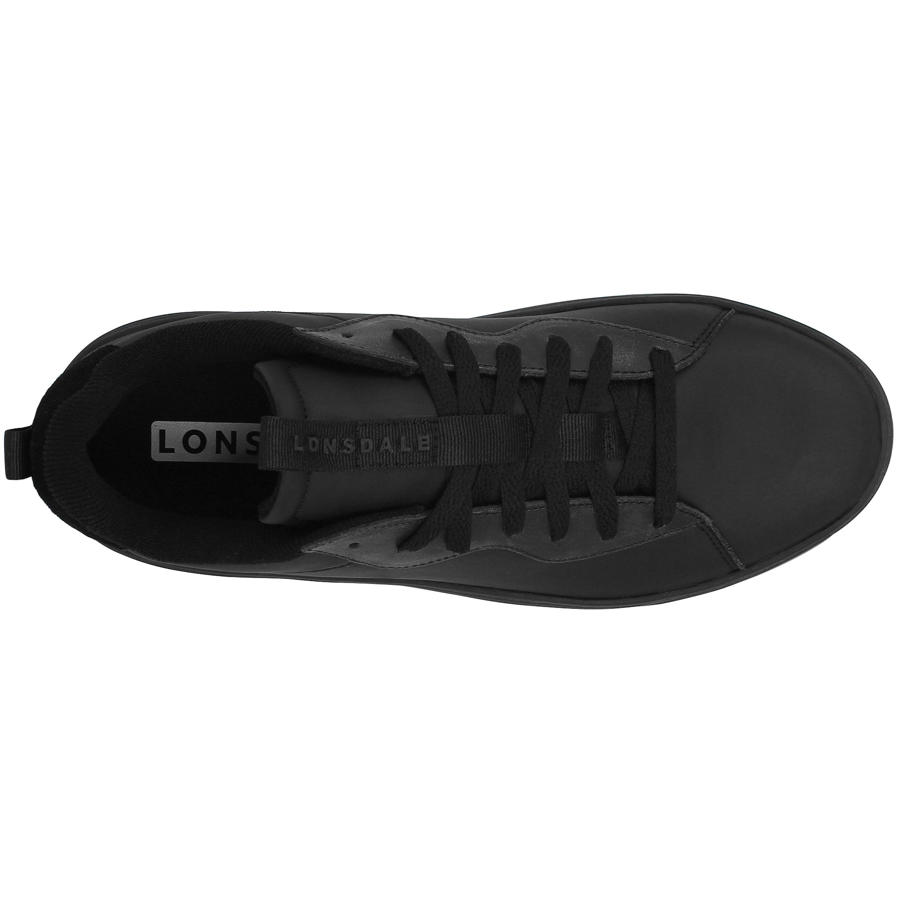 Black/Black - Lonsdale - Marshall Mens Trainers - 3