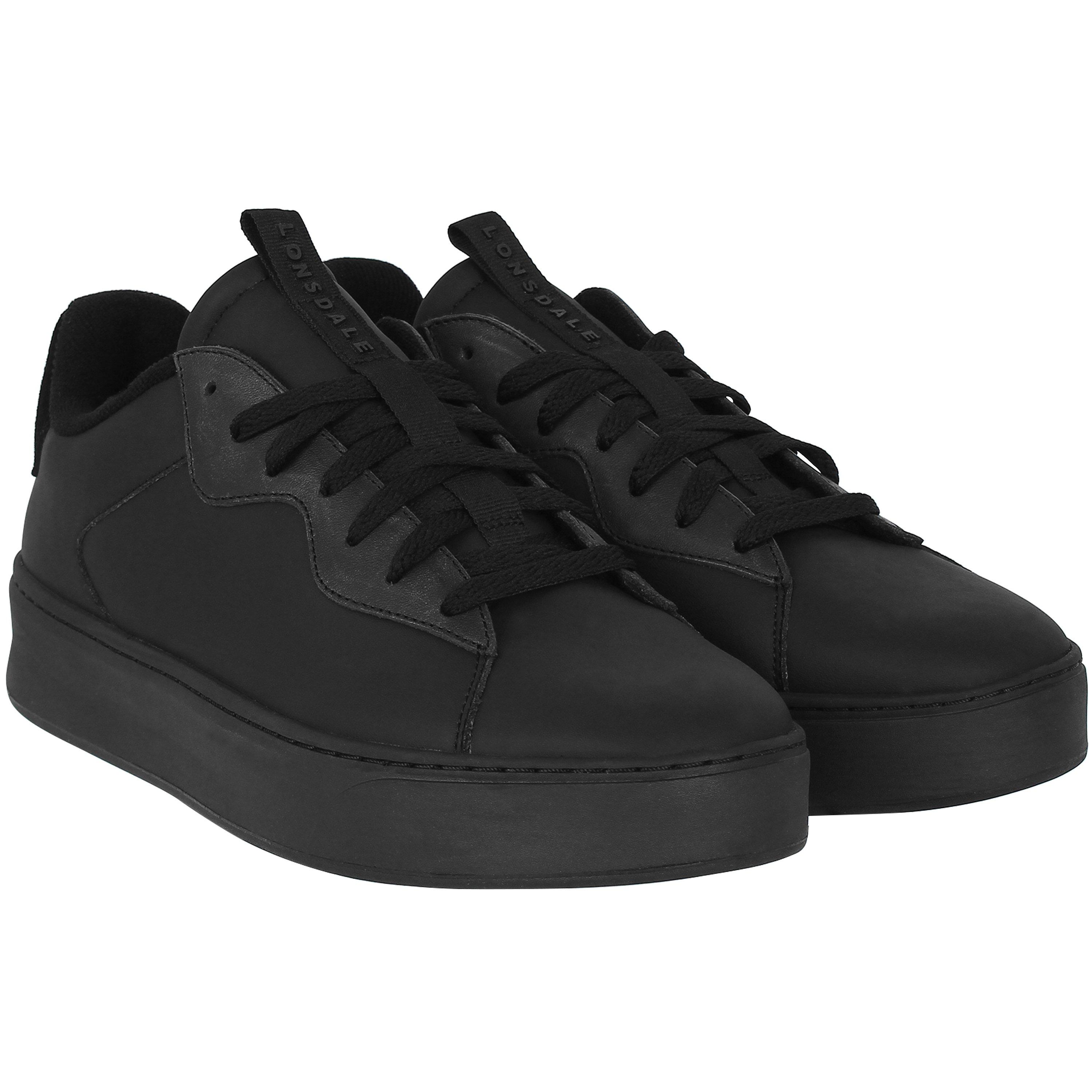 Black/Black - Lonsdale - Marshall Mens Trainers - 5