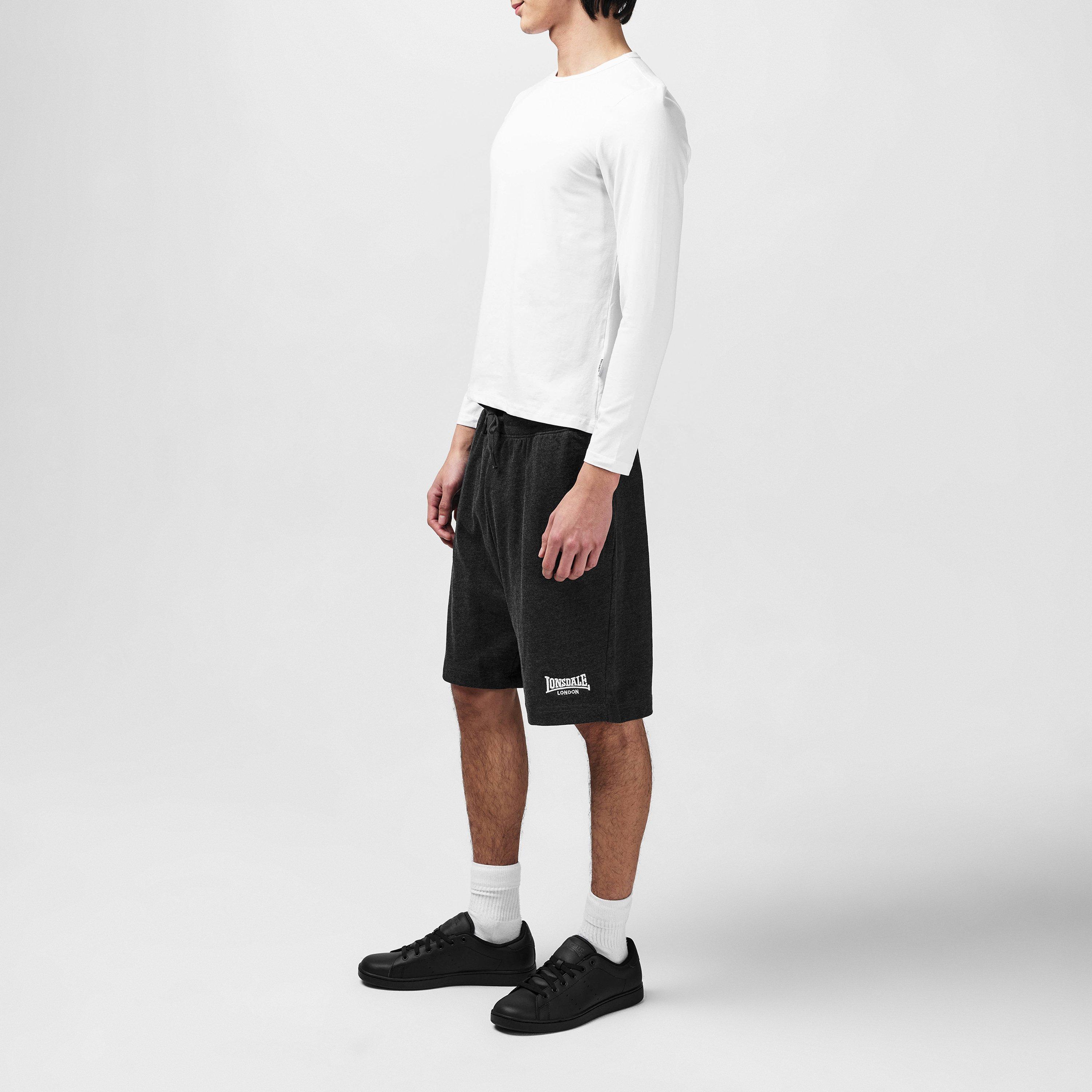 Schwarz/Schwarz - Lonsdale - Leyton Leather Trainers Mens - 7