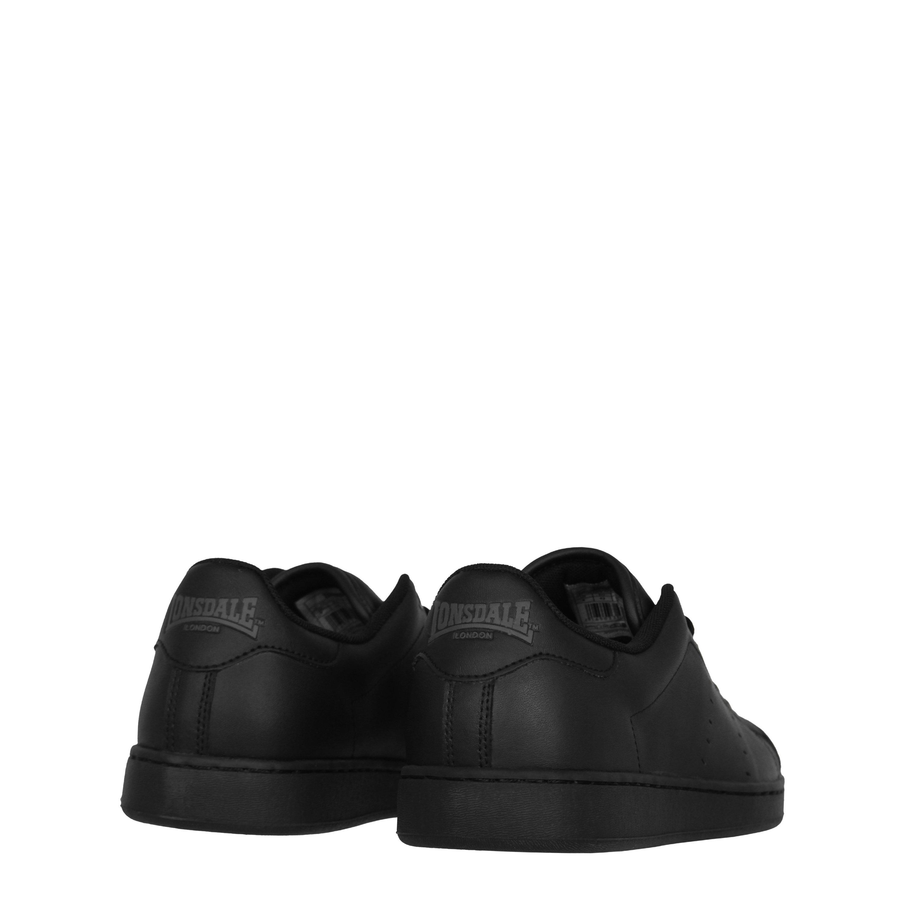 Schwarz/Schwarz - Lonsdale - Leyton Leather Trainers Mens - 5