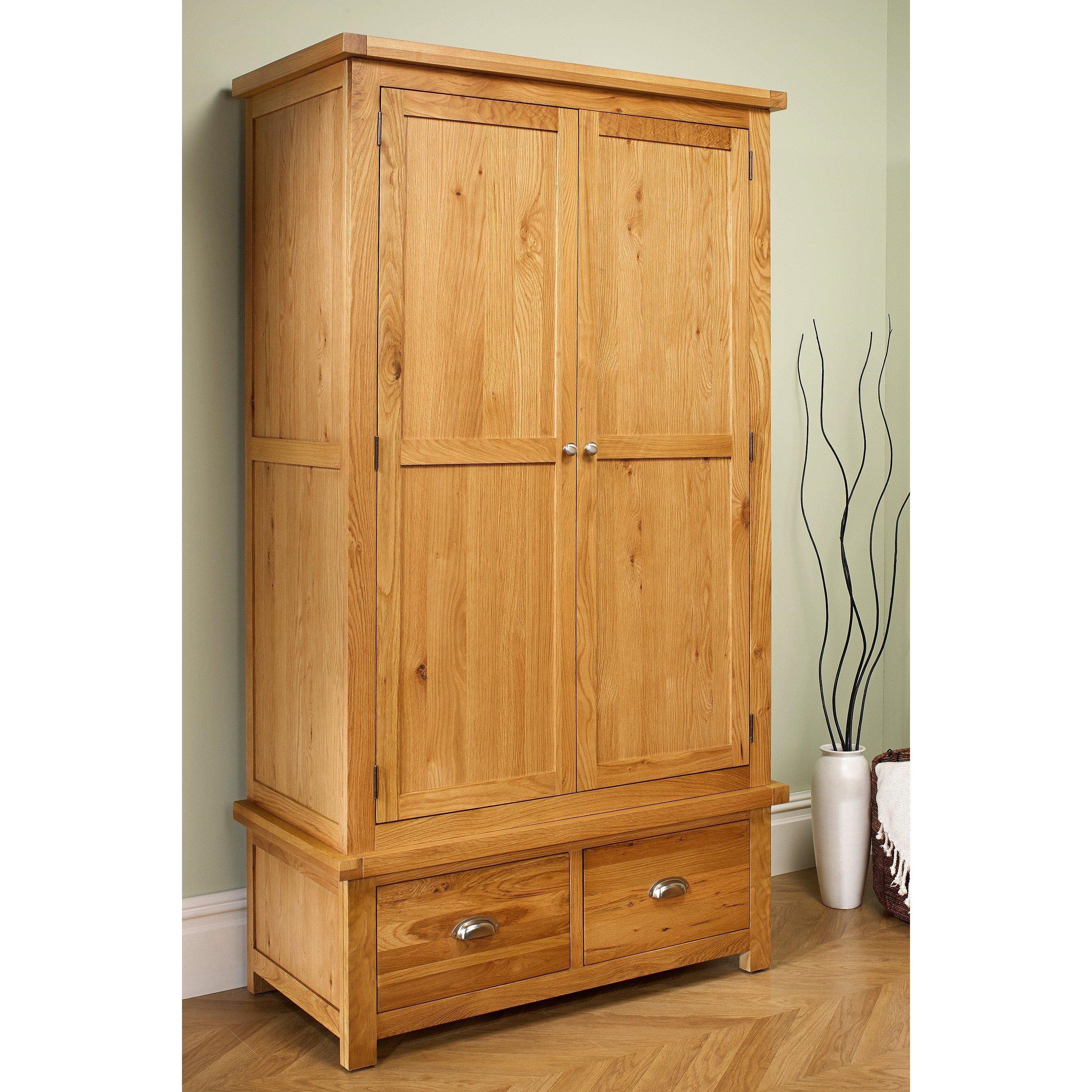 Birlea  Woburn 2 Door 2 Drawer Wardrobe - Oak