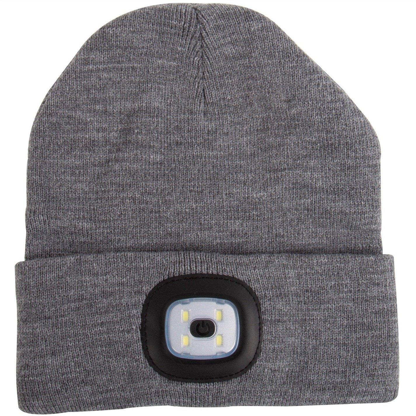 Grey - Fizz Creations - Wayfarer LED Beanie Hat - 2