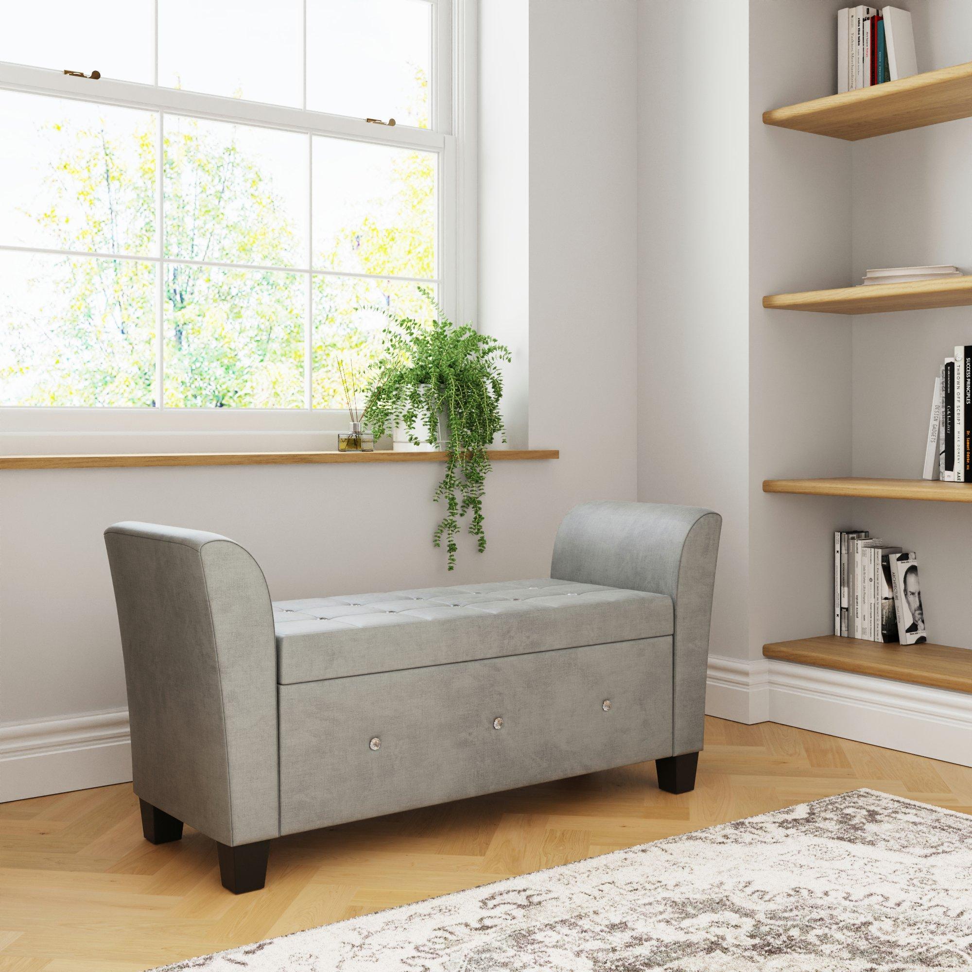 Grey - GFW - GFW Verona Diamante Window Seat - 2