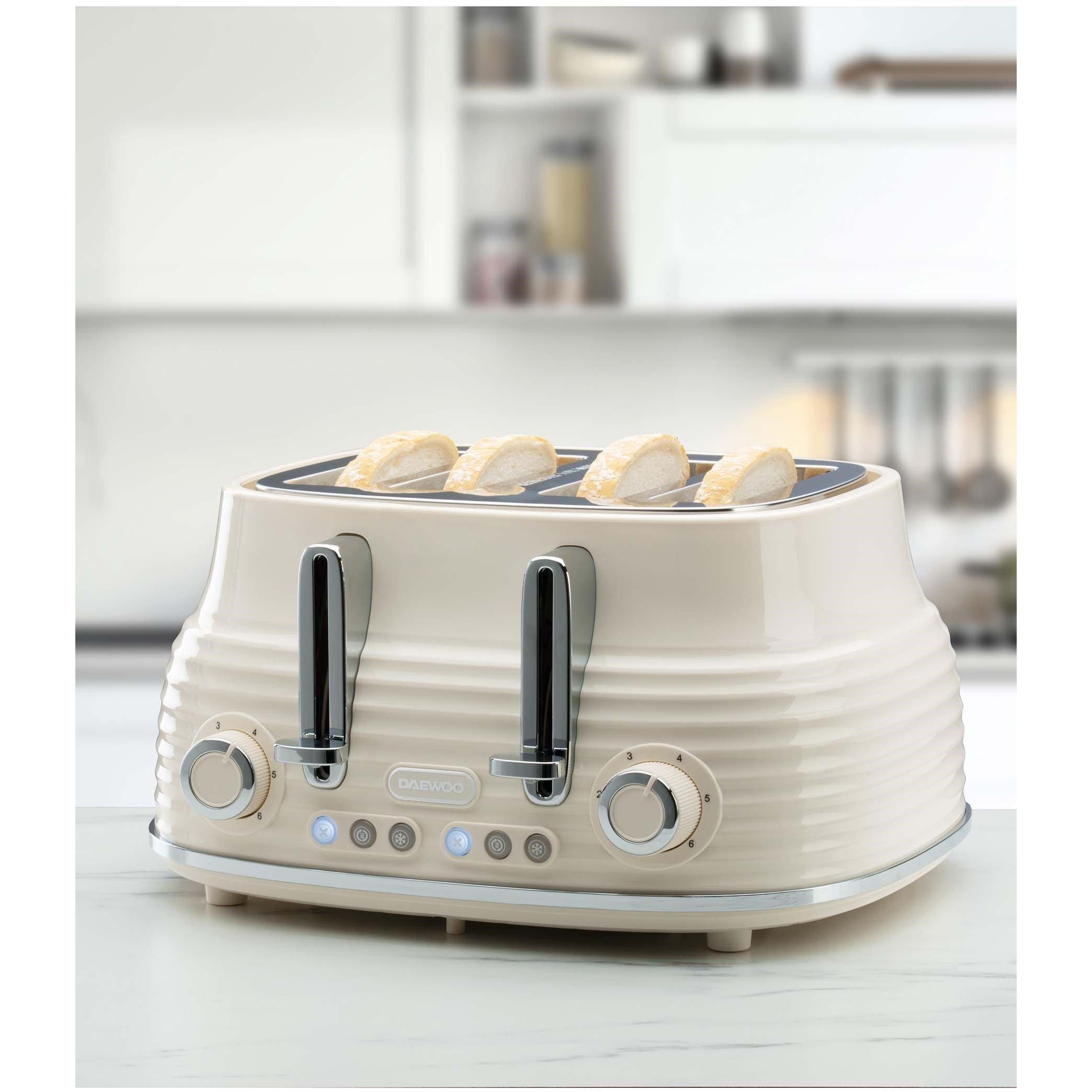 Daewoo Electricals  Sienna 4 Slice Toaster Cream - 1