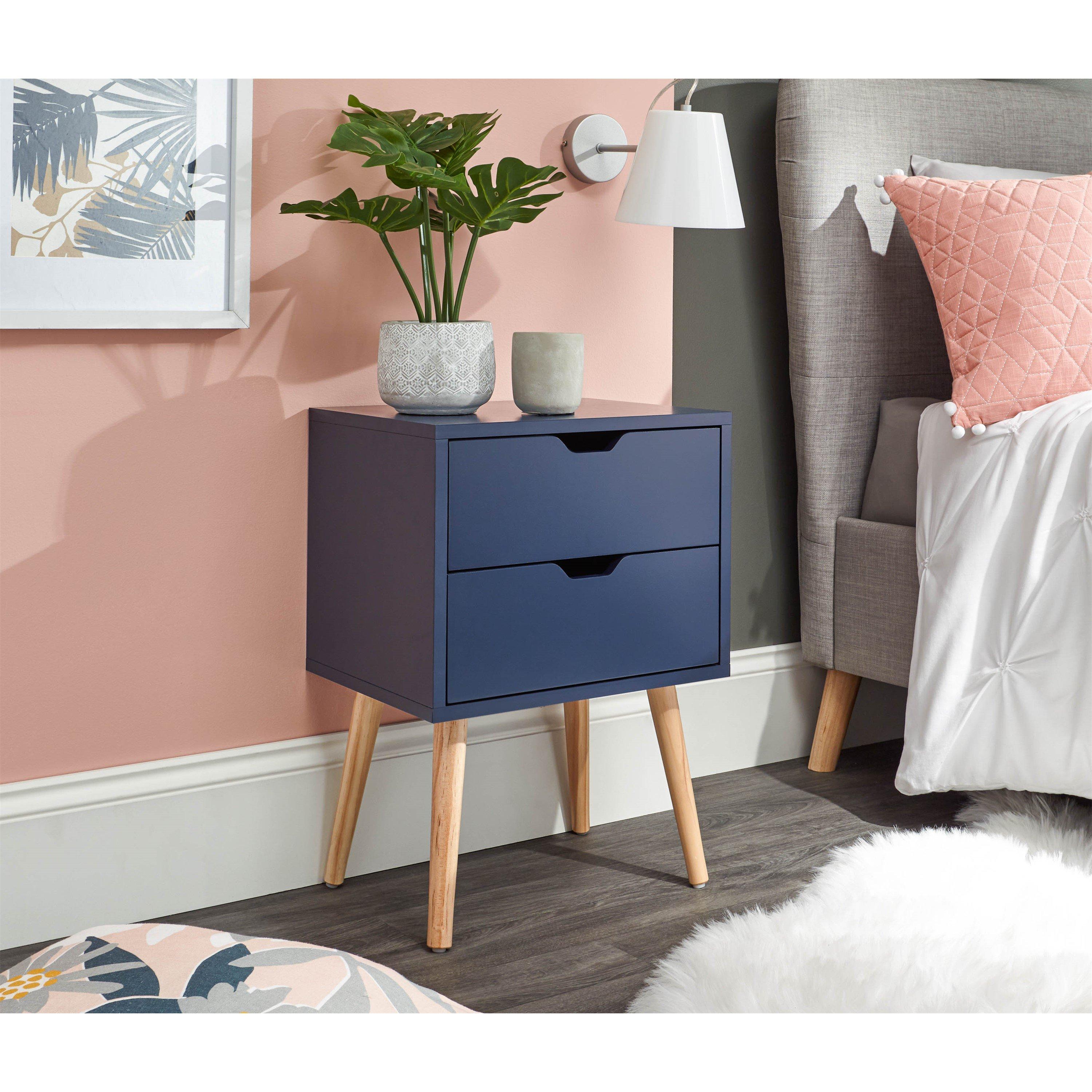 Gfw Nyborg Single 2 Drawer Bedside - Image 6