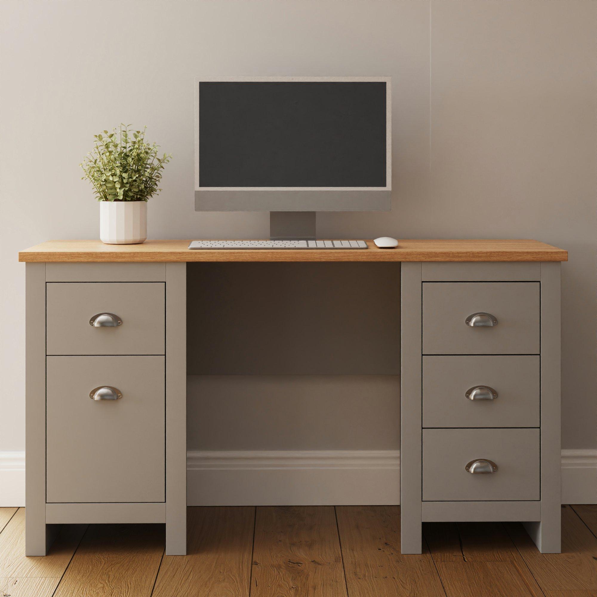 Grey - GFW - GFW Lancaster Study Desk - 2