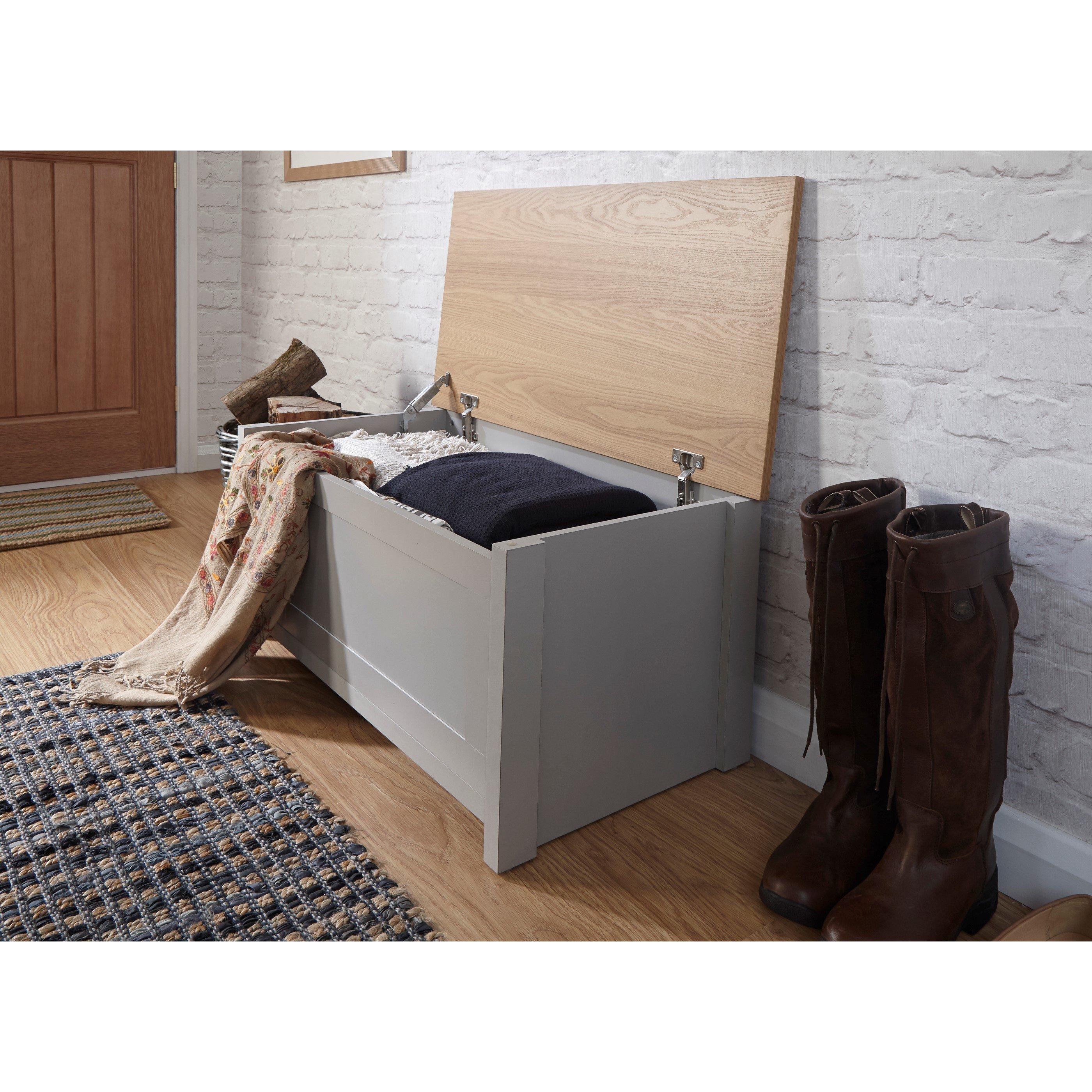 Grey - GFW - GFW Lancaster Ottoman Storage Box - 2