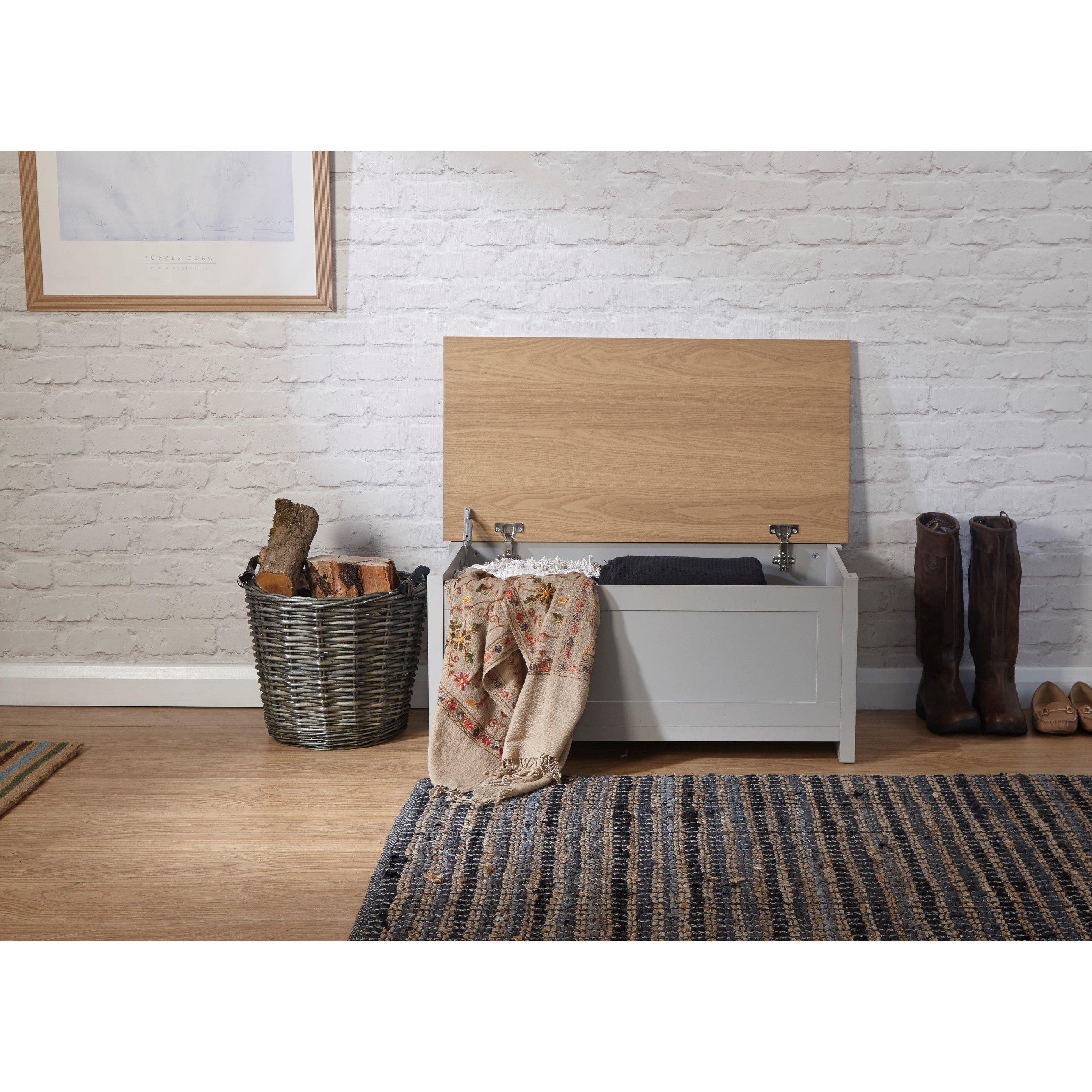 Grey - GFW - GFW Lancaster Ottoman Storage Box - 3