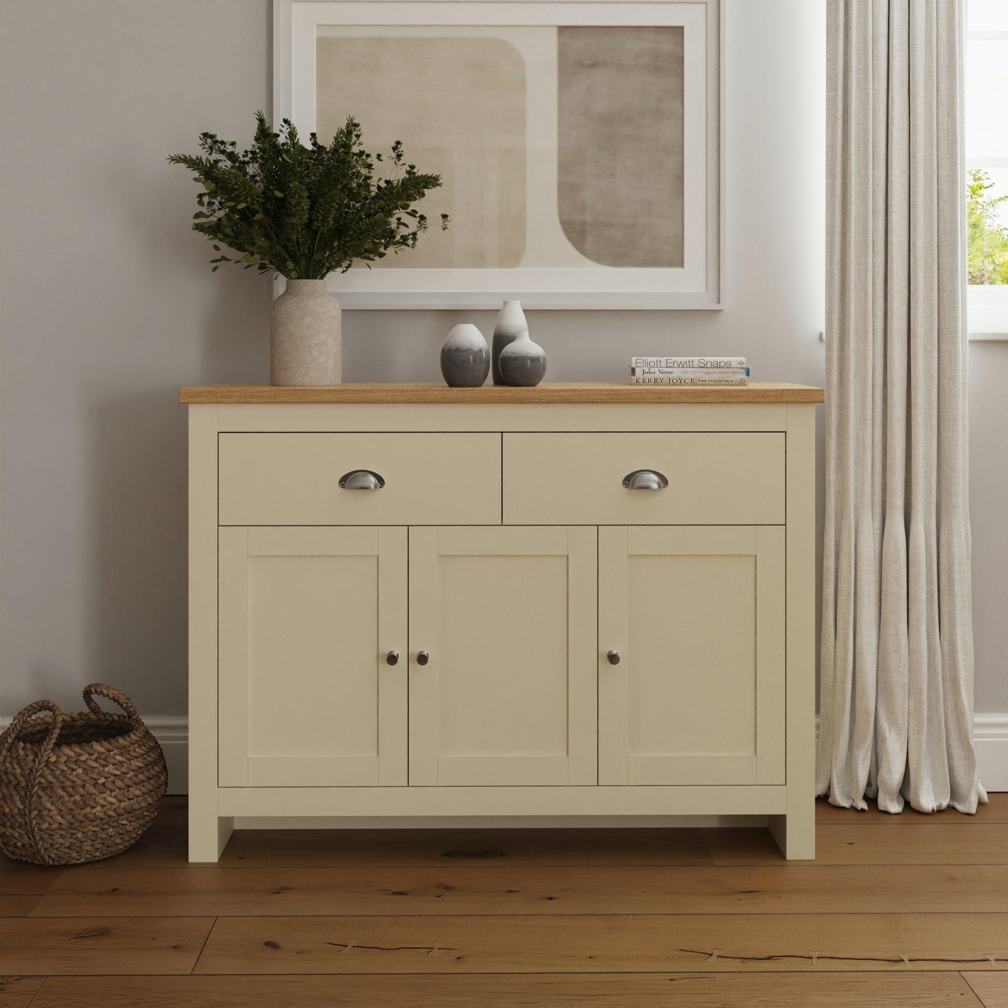 Cream - GFW - GFW Lancaster Large Sideboard - 1