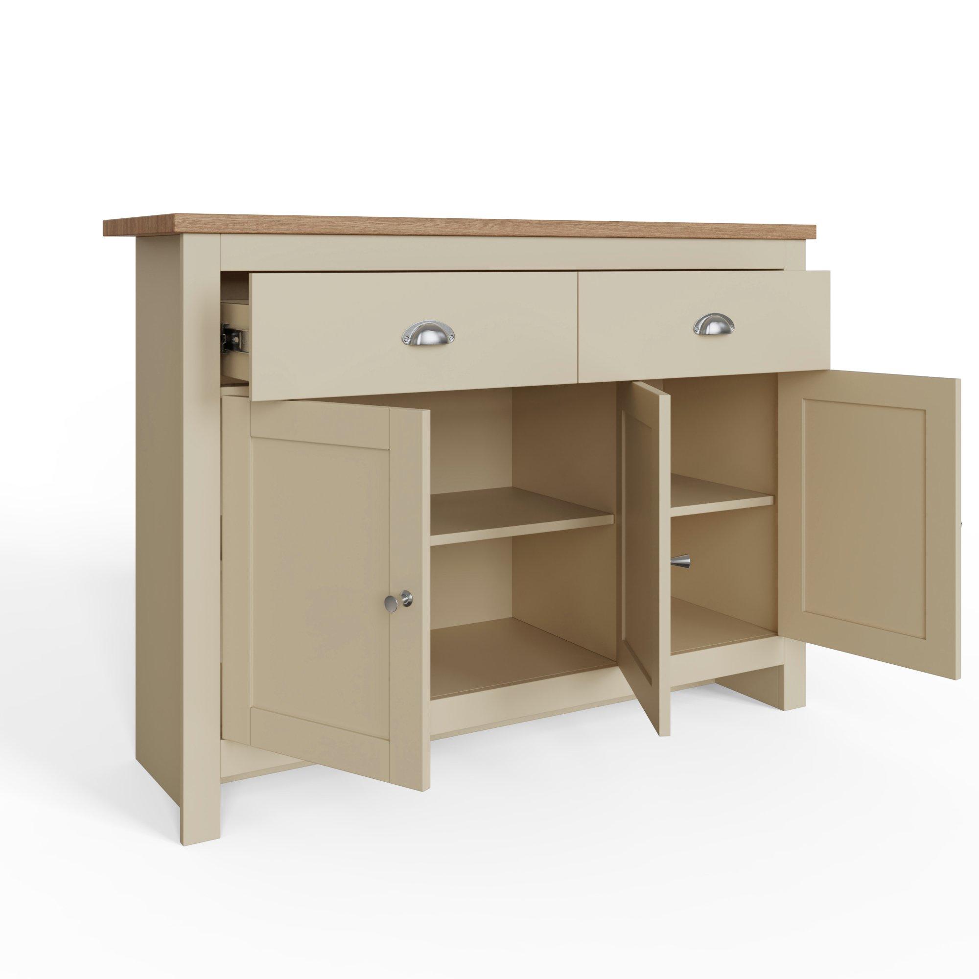 Cream - GFW - GFW Lancaster Large Sideboard - 4