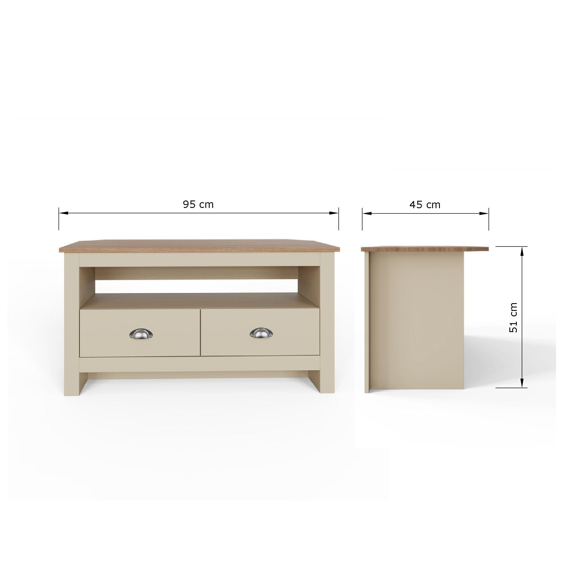 Cream - GFW - GFW Lancaster Corner TV Unit - 8