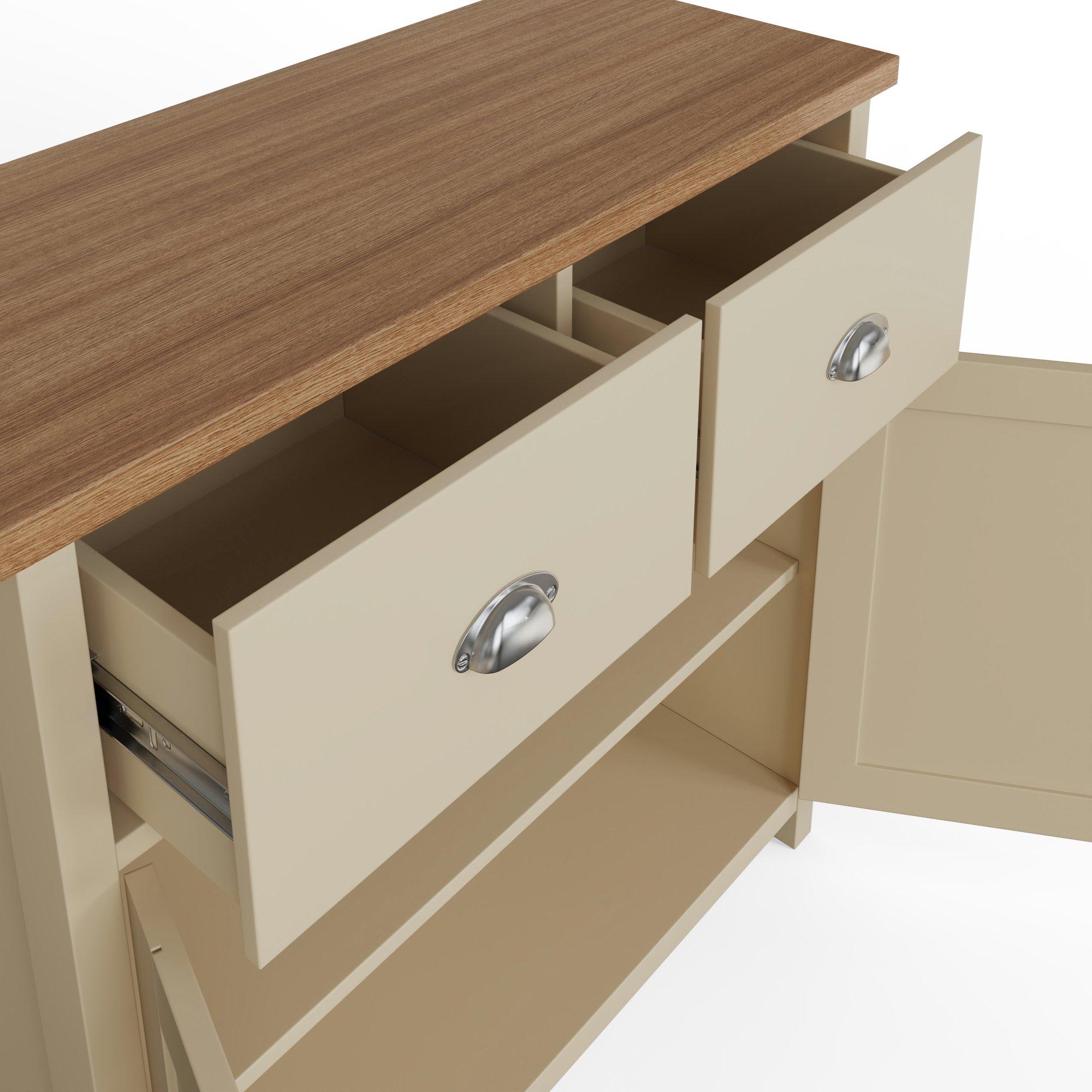 Cream - GFW - GFW Lancaster Compact Sideboard - 6