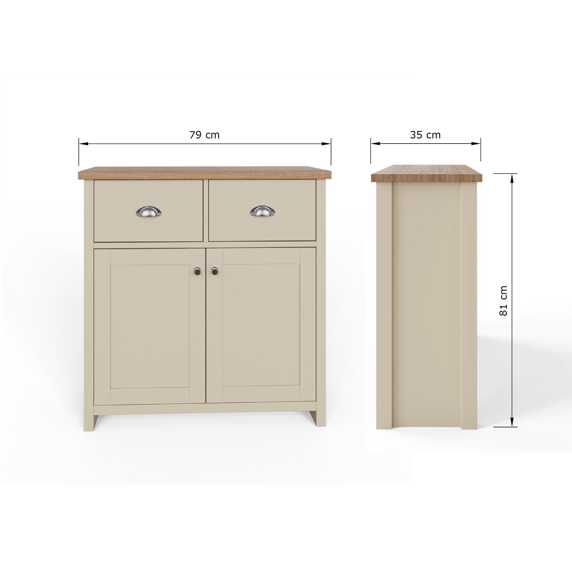 Cream - GFW - GFW Lancaster Compact Sideboard - 8