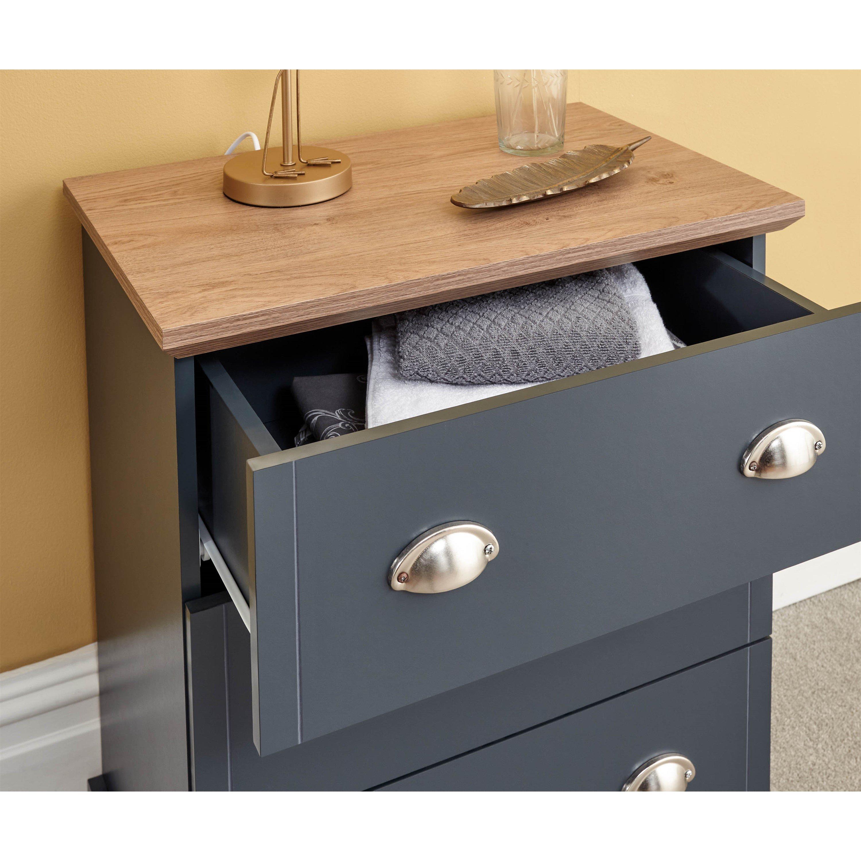 Slate Blue - GFW - GFW Kendal 3 Drawer Chest - 3