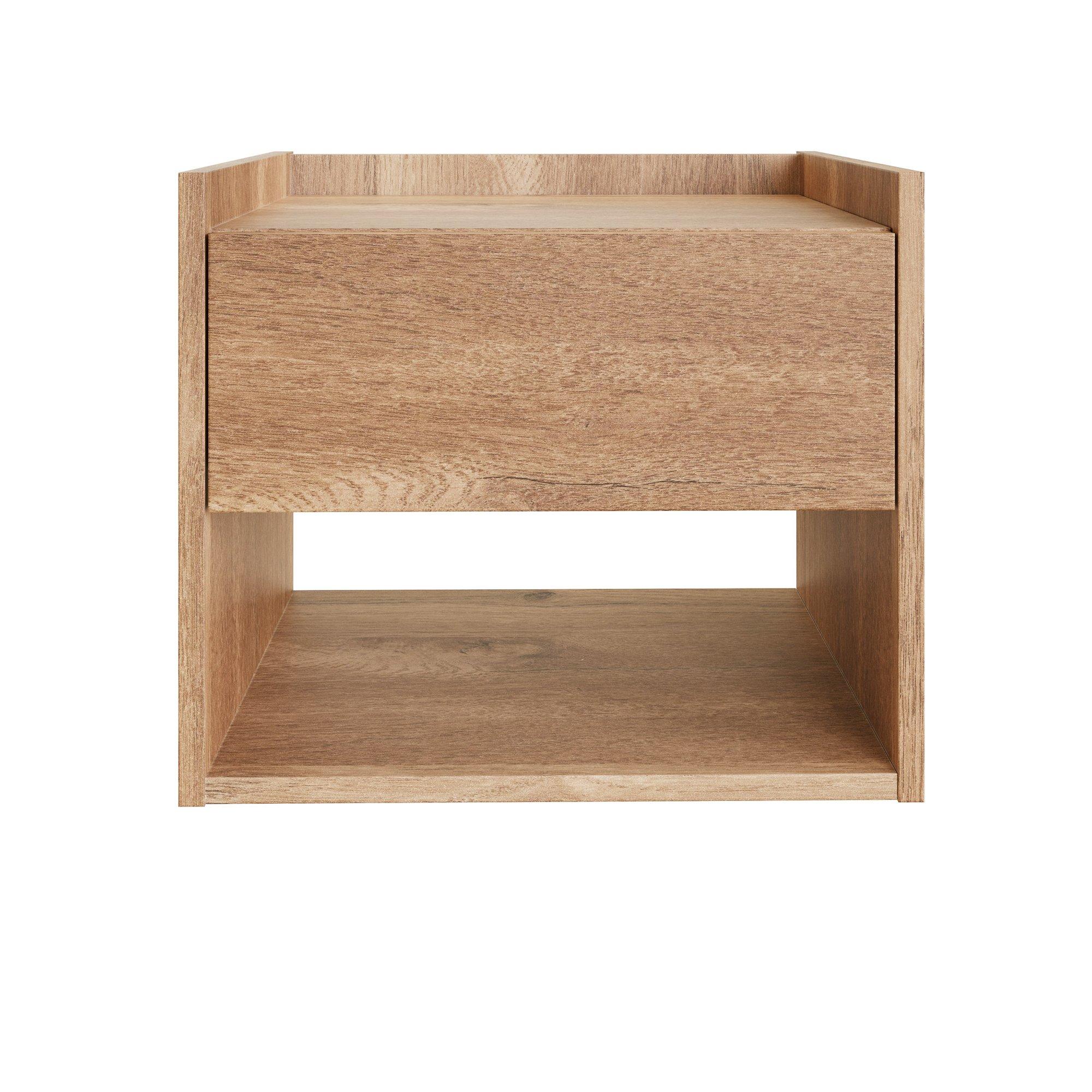Oak - GFW - Harmony Wall Mounted Pair of Bedside Tables - 5