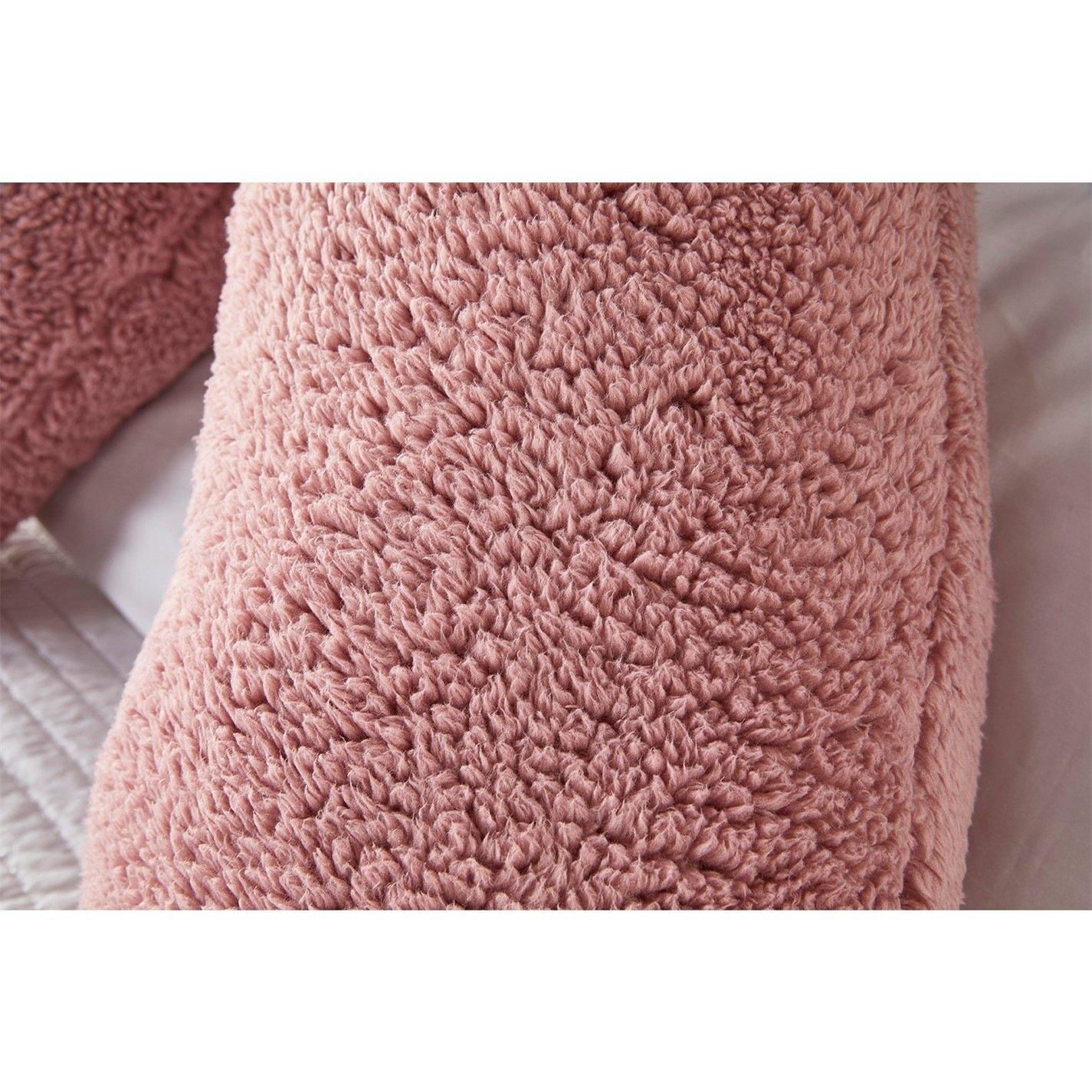 Blush - Downland - Teddy Fleece V-shape Pillow - 3