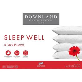Downland Downland Sleepwell 4 pack of Pillows