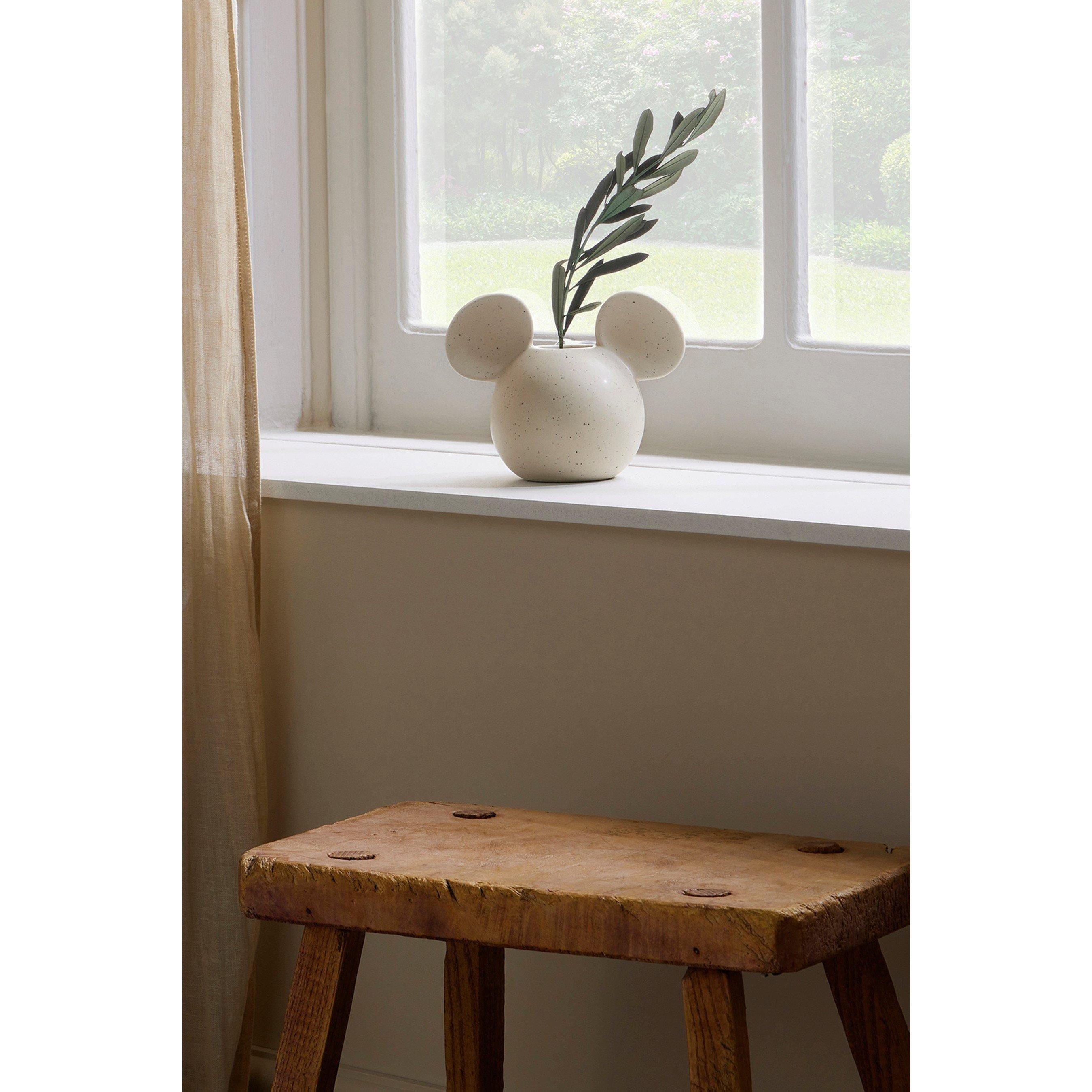 Disney Mickey Head Shaped Natural Speckle Vase - Image 4