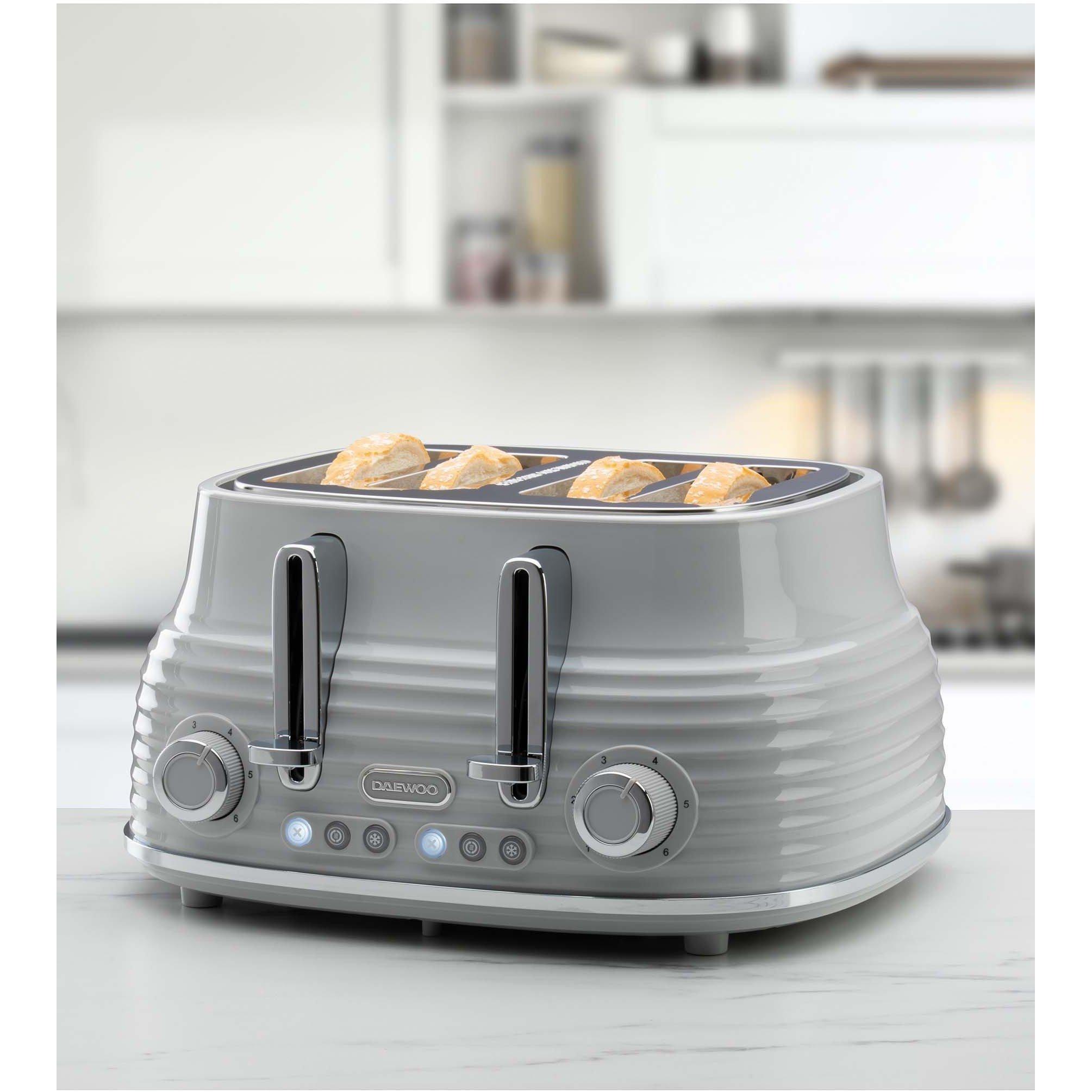 Daewoo Grey Sda2484ge Sienna 4 Slice Toaster - Image 12