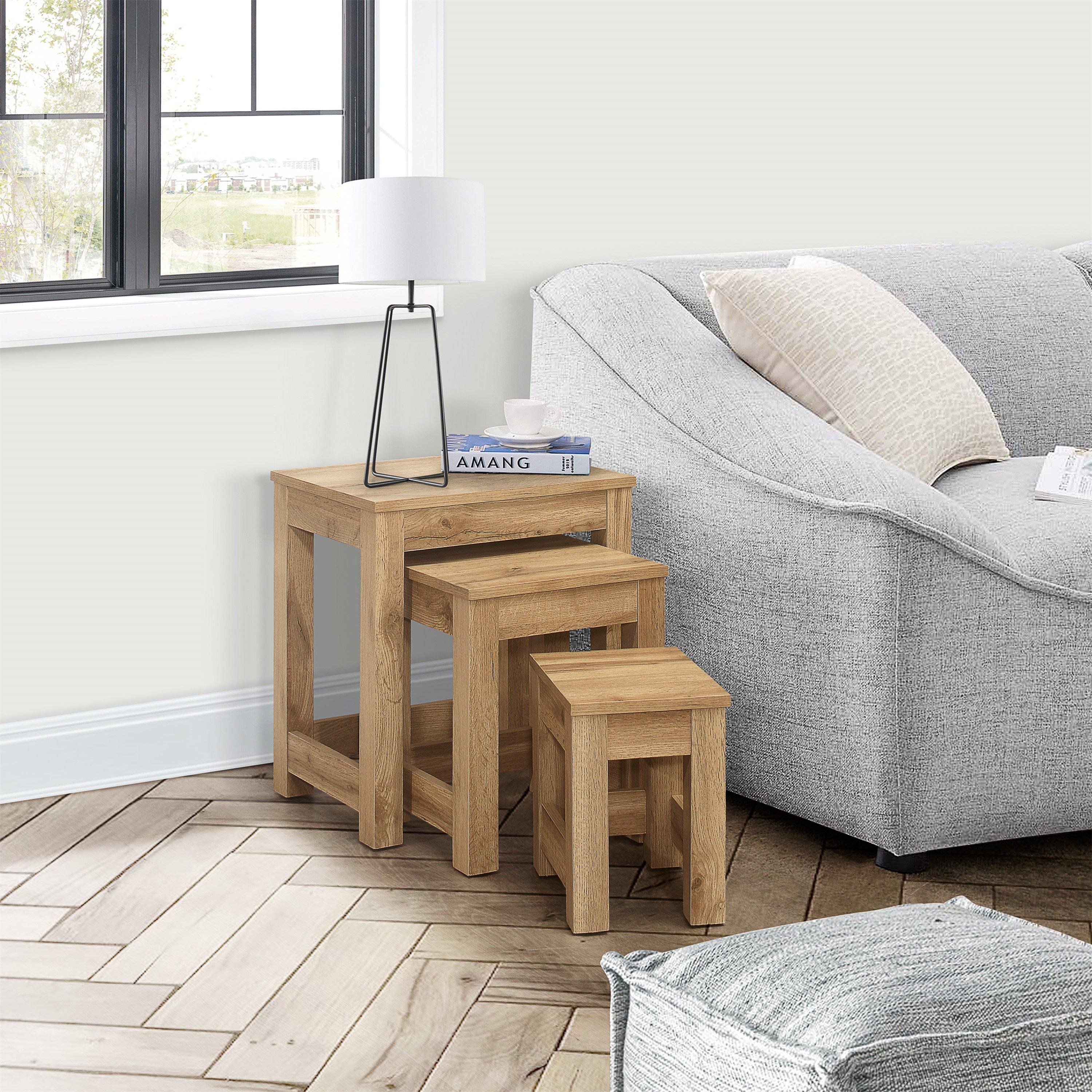 Oak - Birlea - Compton Nest of Tables - 1