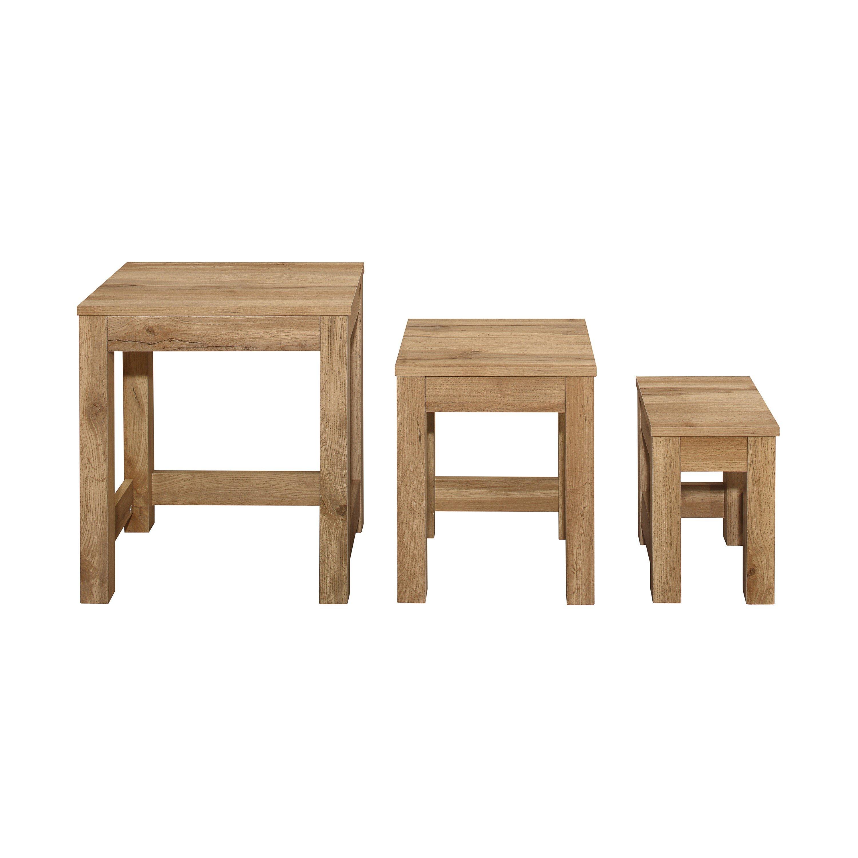 Oak - Birlea - Compton Nest of Tables - 4