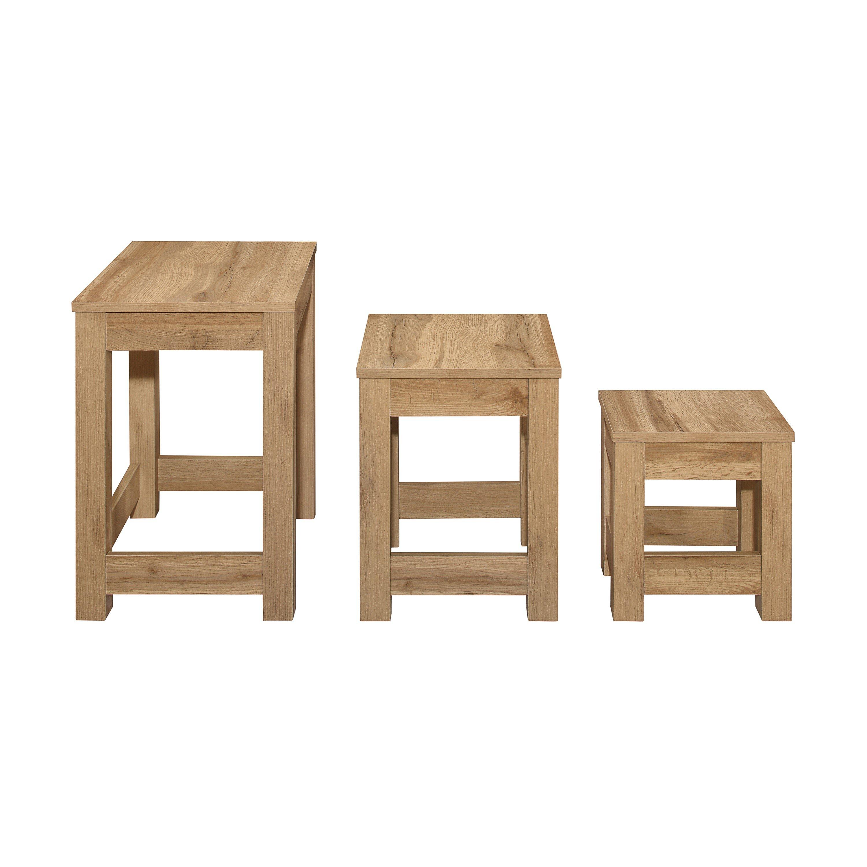 Oak - Birlea - Compton Nest of Tables - 5
