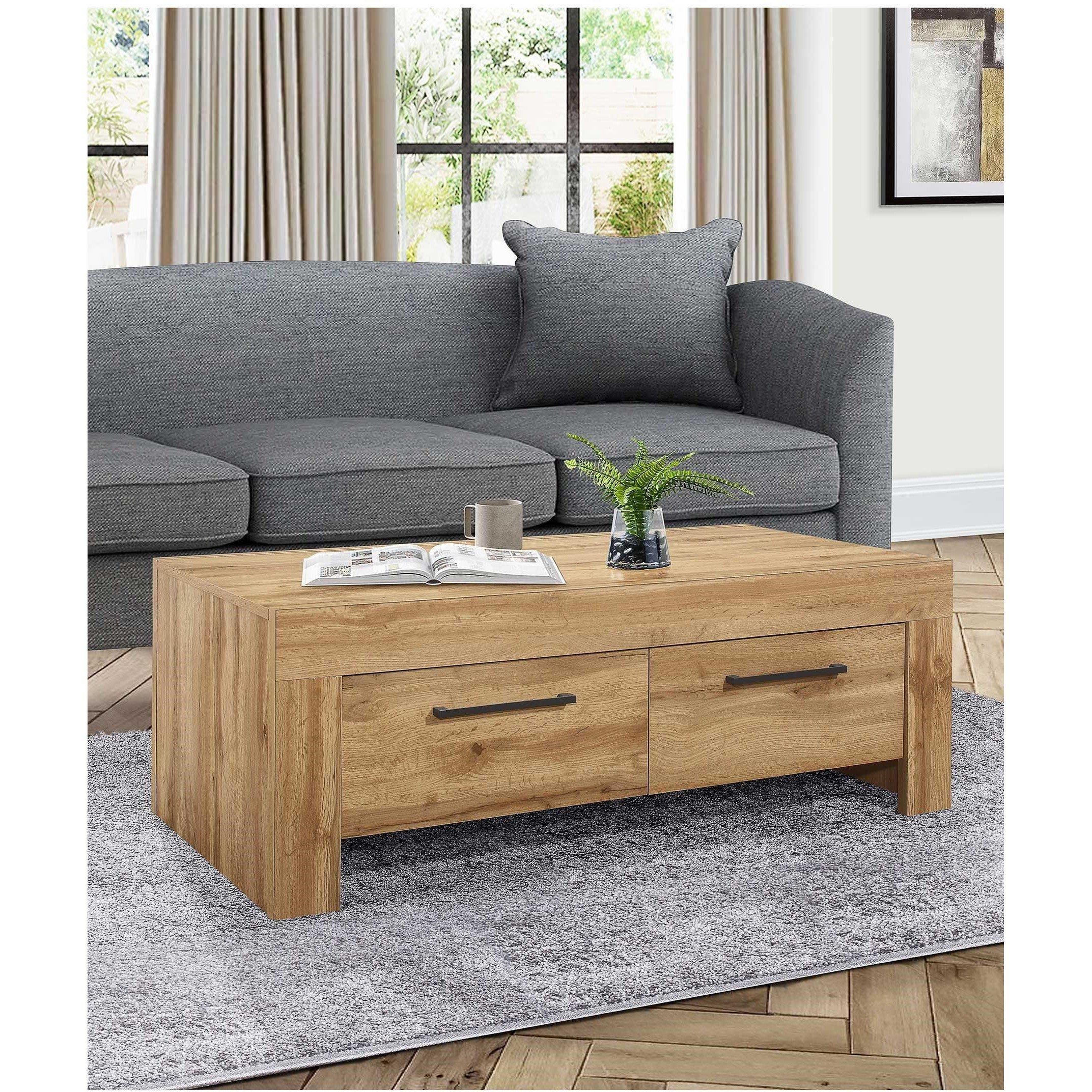 Oak - Birlea - Compton 4 Drawer Coffee Table