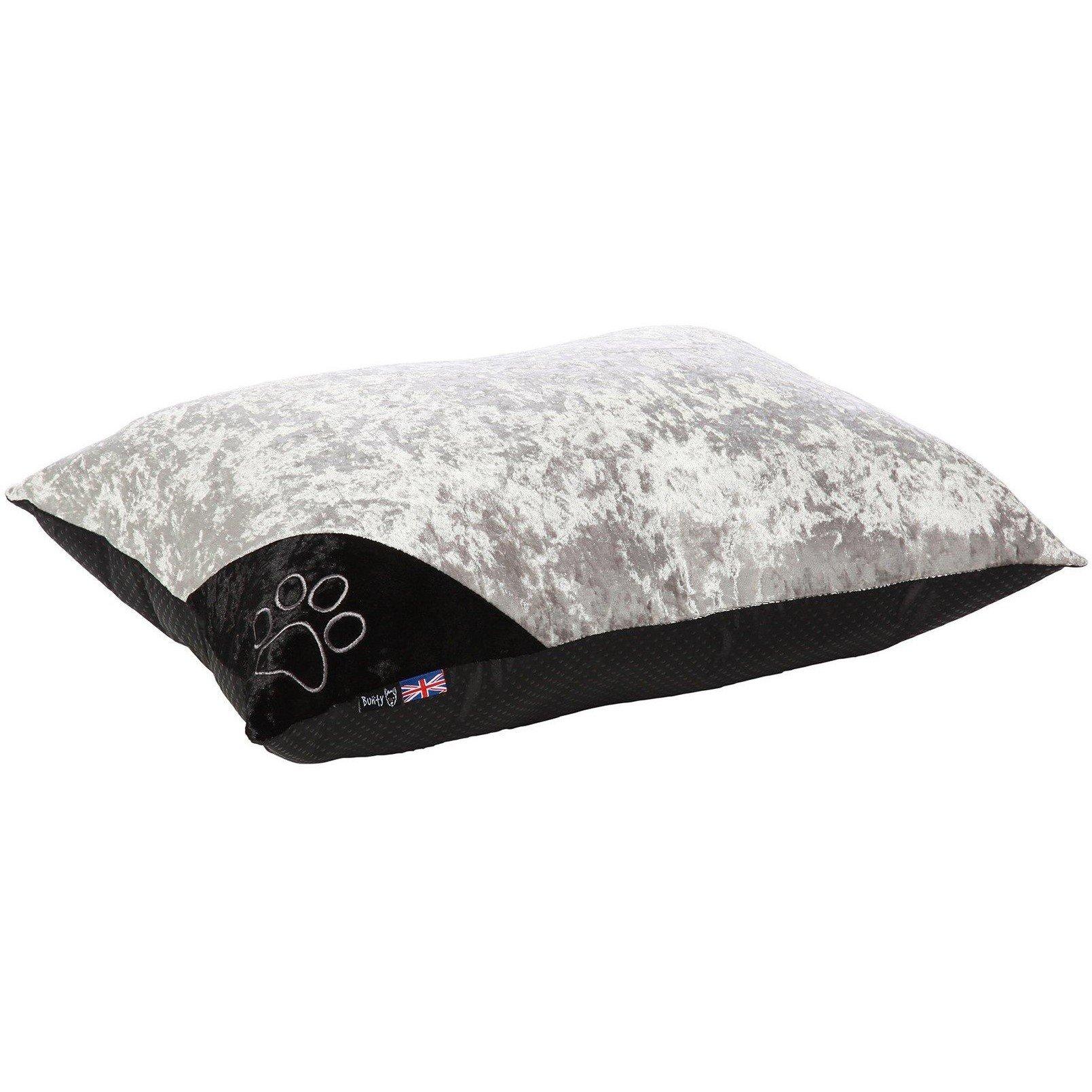 Bunty Bunty Bellagio Crushed Velvet Dog Bed - Silver