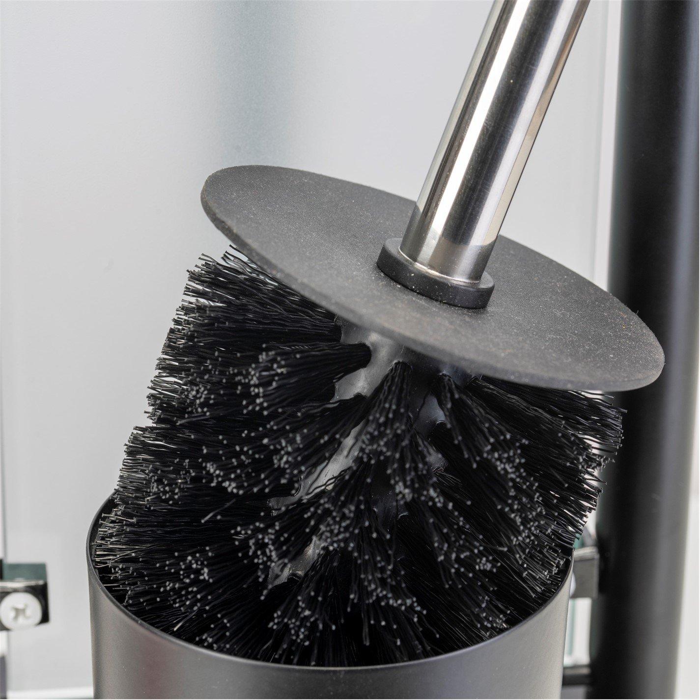 Chrome - Croydex - Bathroom Toilet Butler Matt Black - 6