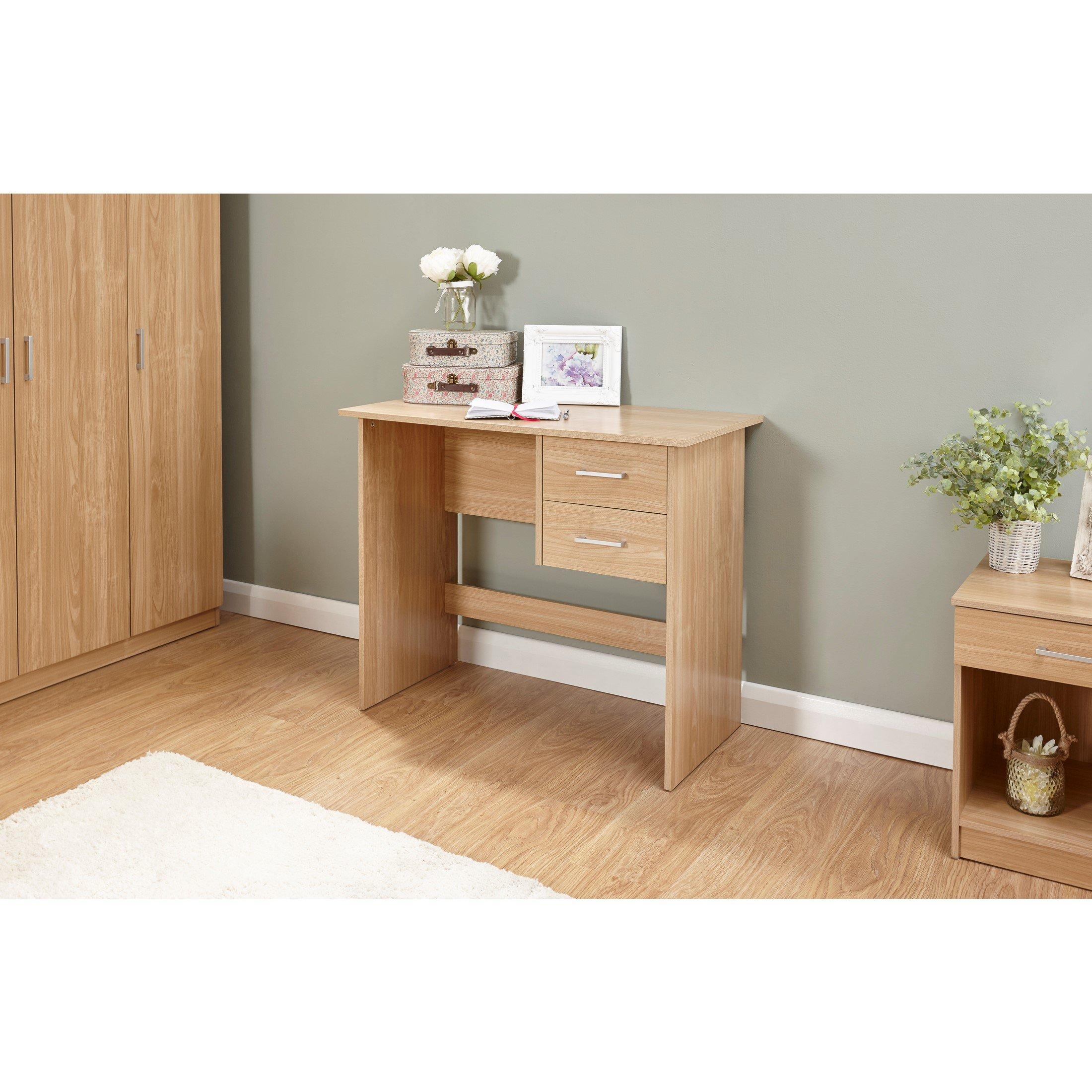 Oak - GFW - GFW Panama 2 Drawer Desk