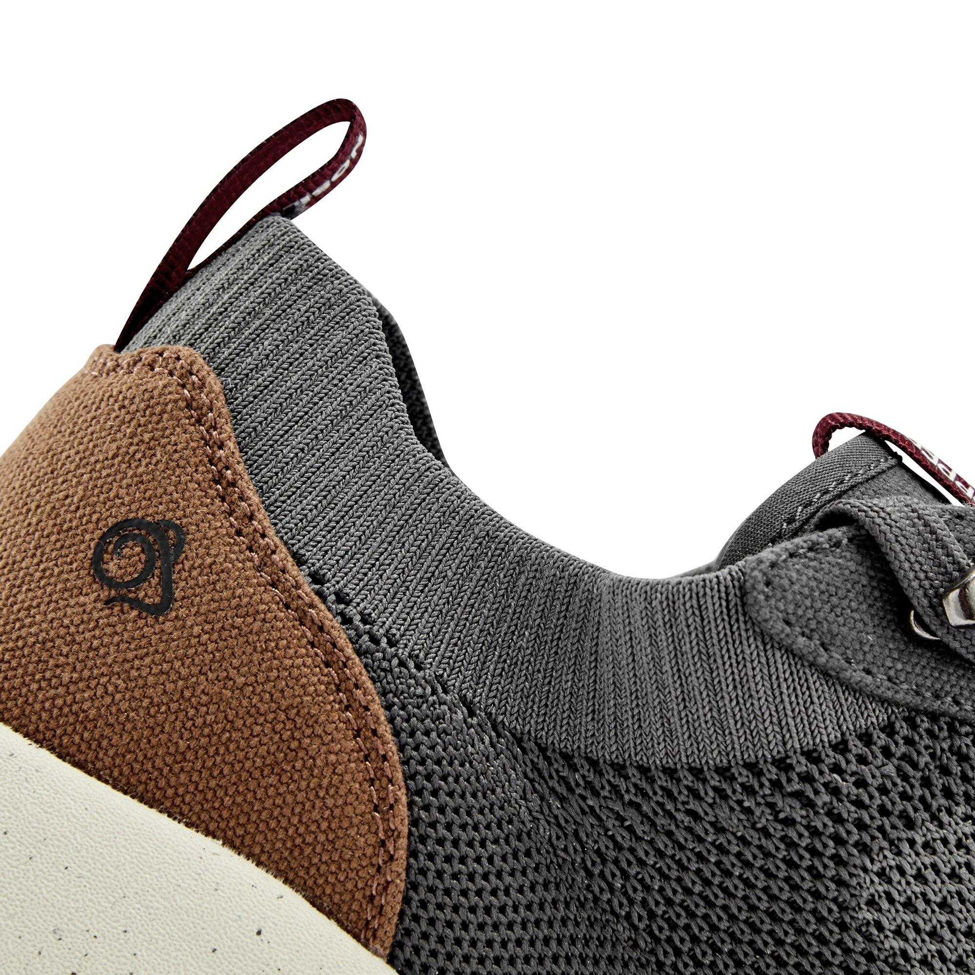 Grey/BrwnTan - Craghoppers - Men's Crag Eco Lite Low Walking Shoes - 5