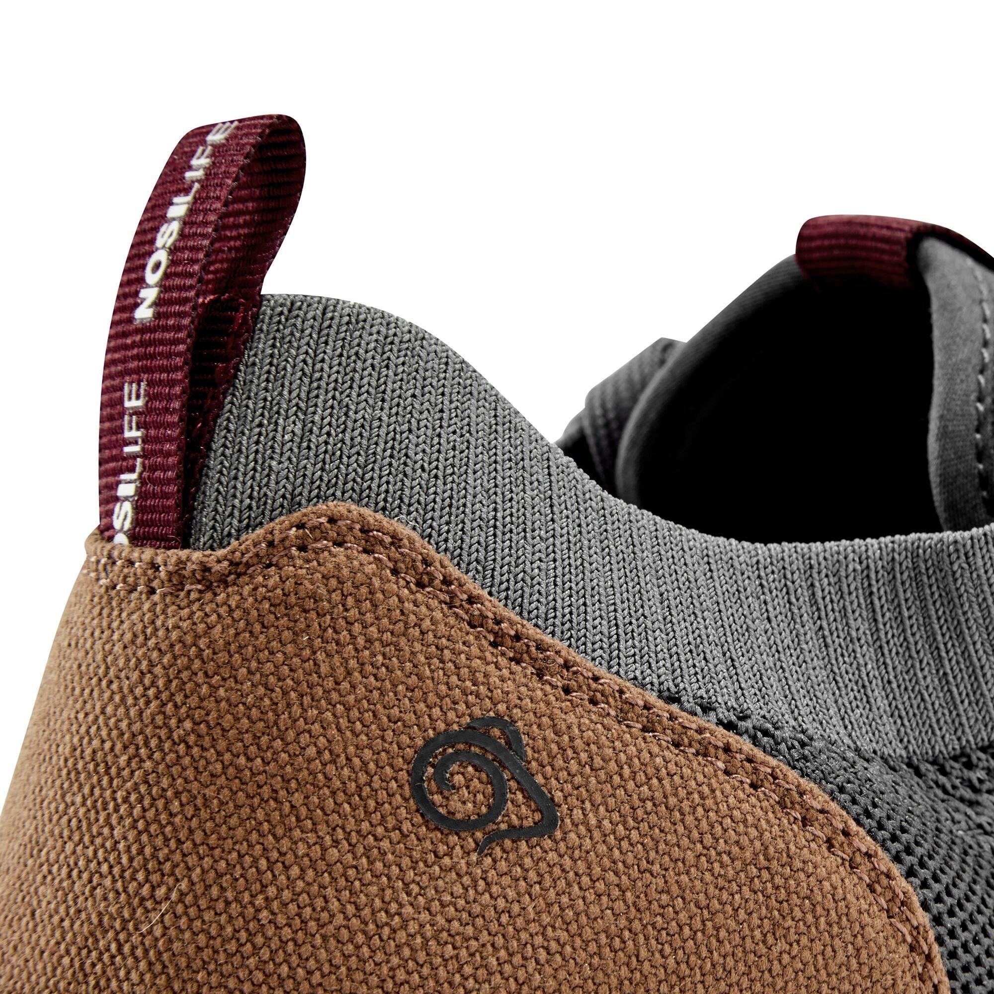 Grey/BrwnTan - Craghoppers - Men's Crag Eco Lite Low Walking Shoes - 6