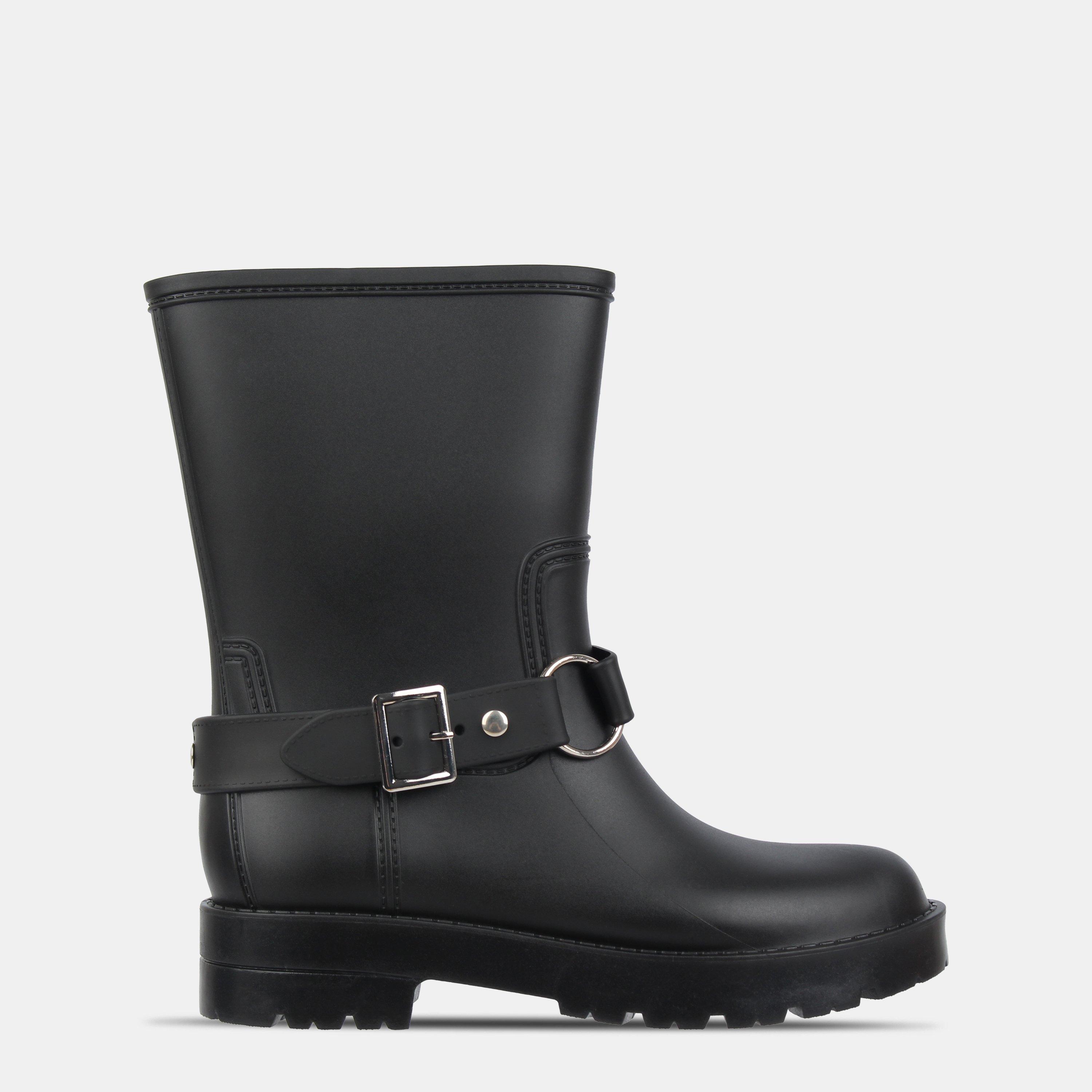 Black - Gelert - Gelert Buckle Welly Womens - 1