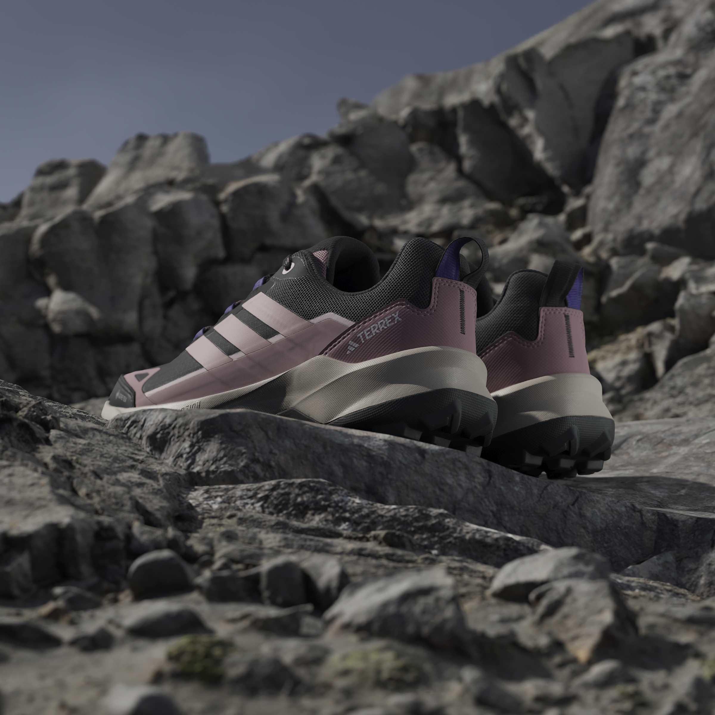Black/Lilac - adidas - Terrex Skychaser AX5 GORE-TEX Hiking Shoes Womens - 13