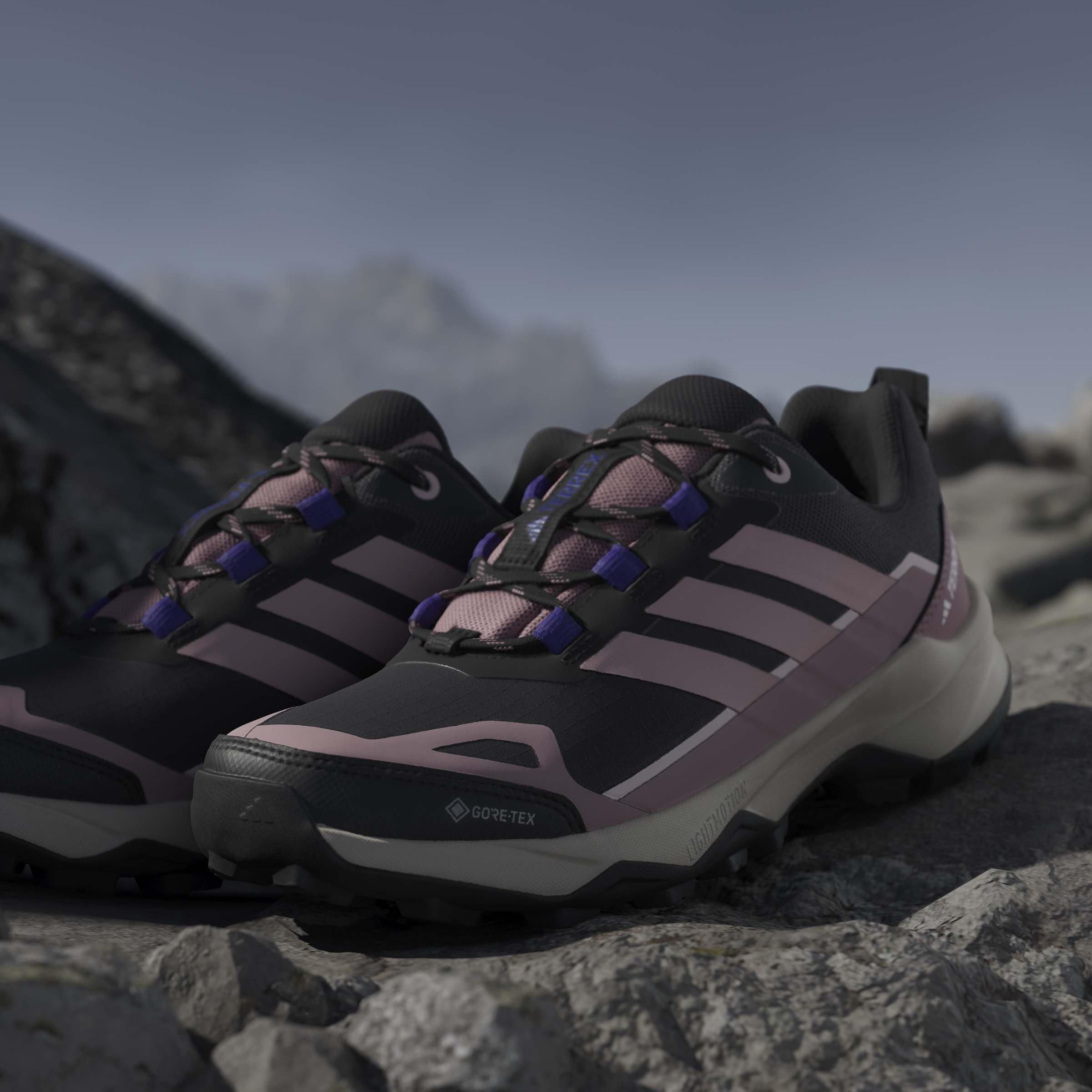 Black/Lilac - adidas - Terrex Skychaser AX5 GORE-TEX Hiking Shoes Womens - 16