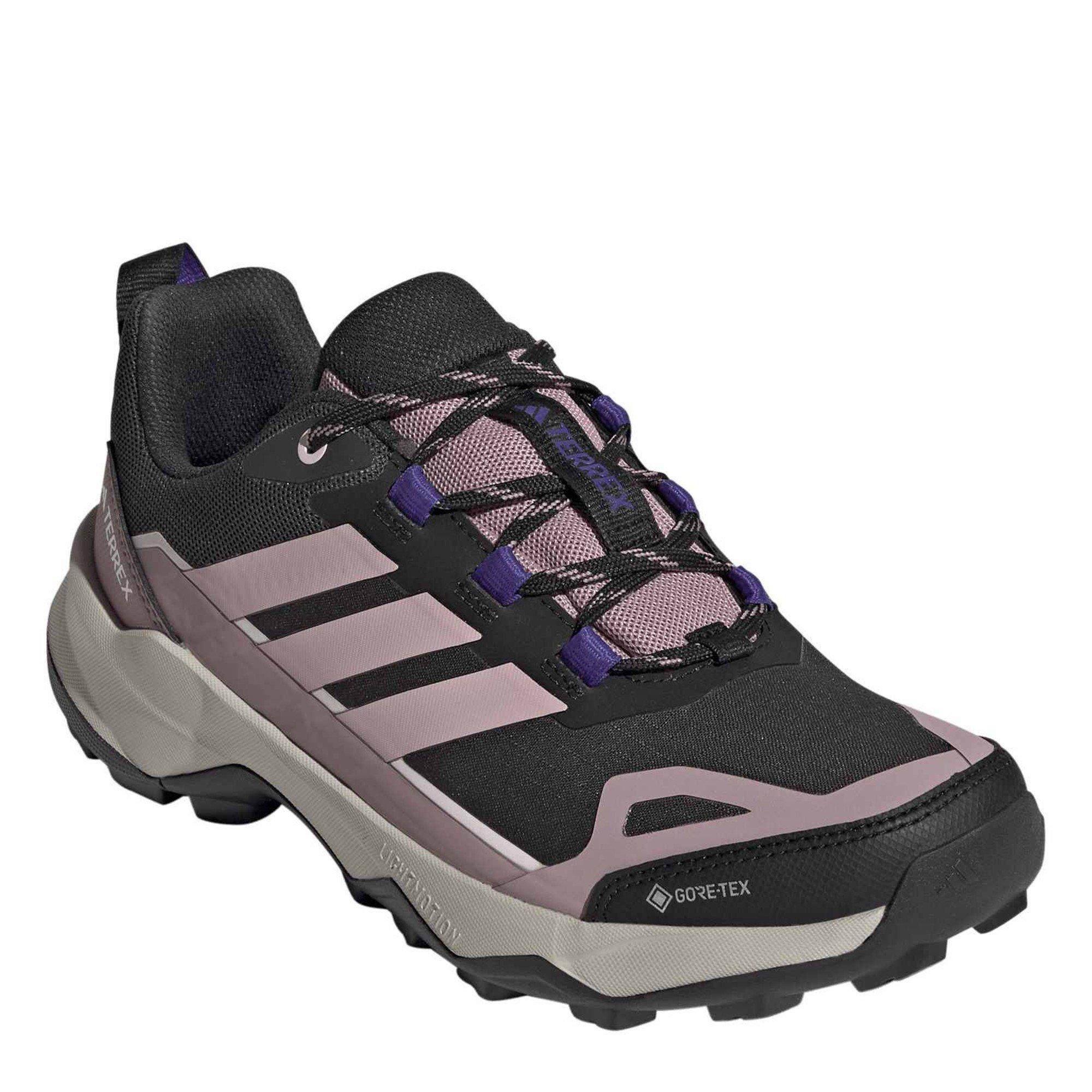 Black/Lilac - adidas - Terrex Skychaser AX5 GORE-TEX Hiking Shoes Womens - 3