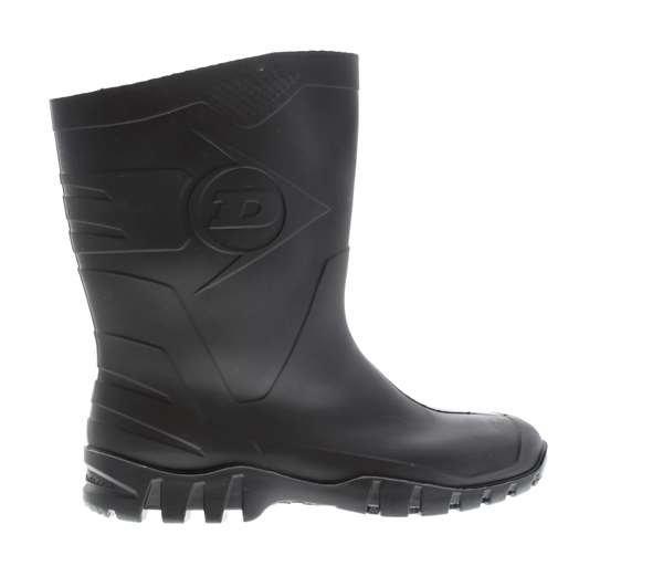 Calf Wellington Dunlop Black Half Wellies Dunlop Mens Half