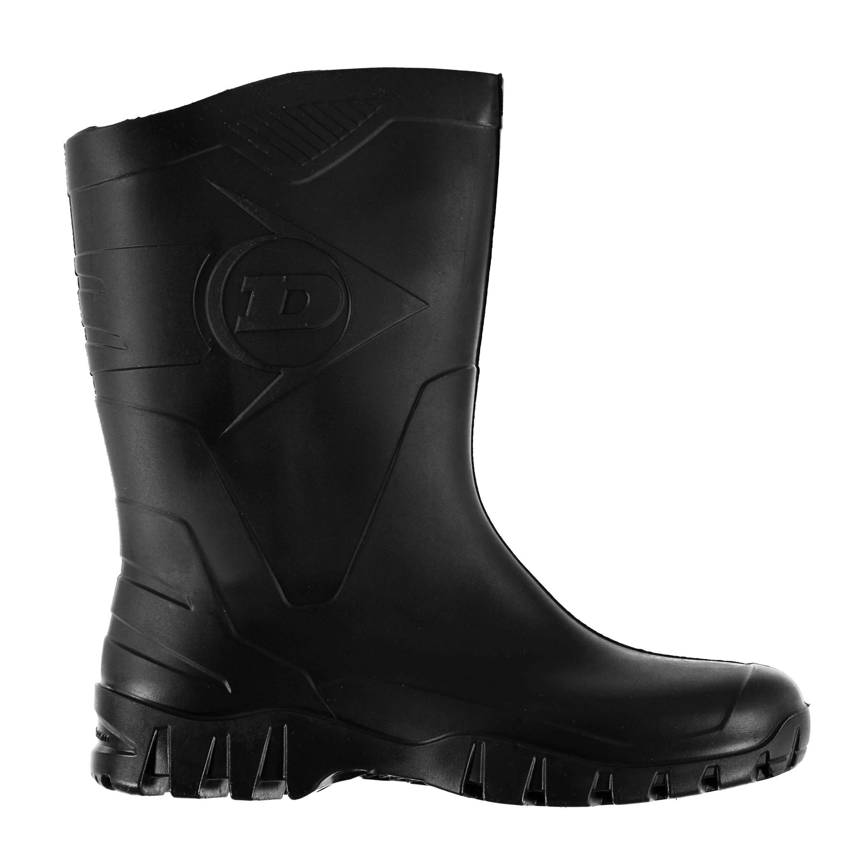 Black - Dunlop - Mens Half Wellingtons - 1
